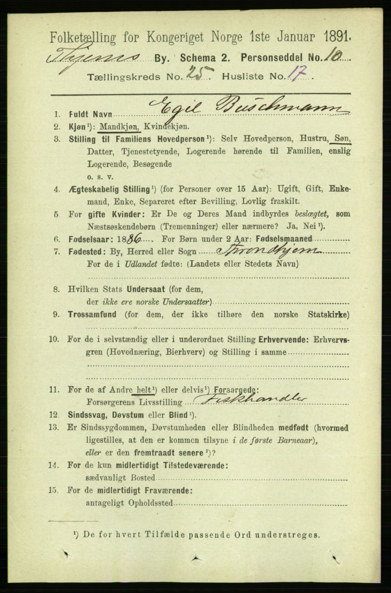 RA, 1891 census for 1601 Trondheim, 1891, p. 18938