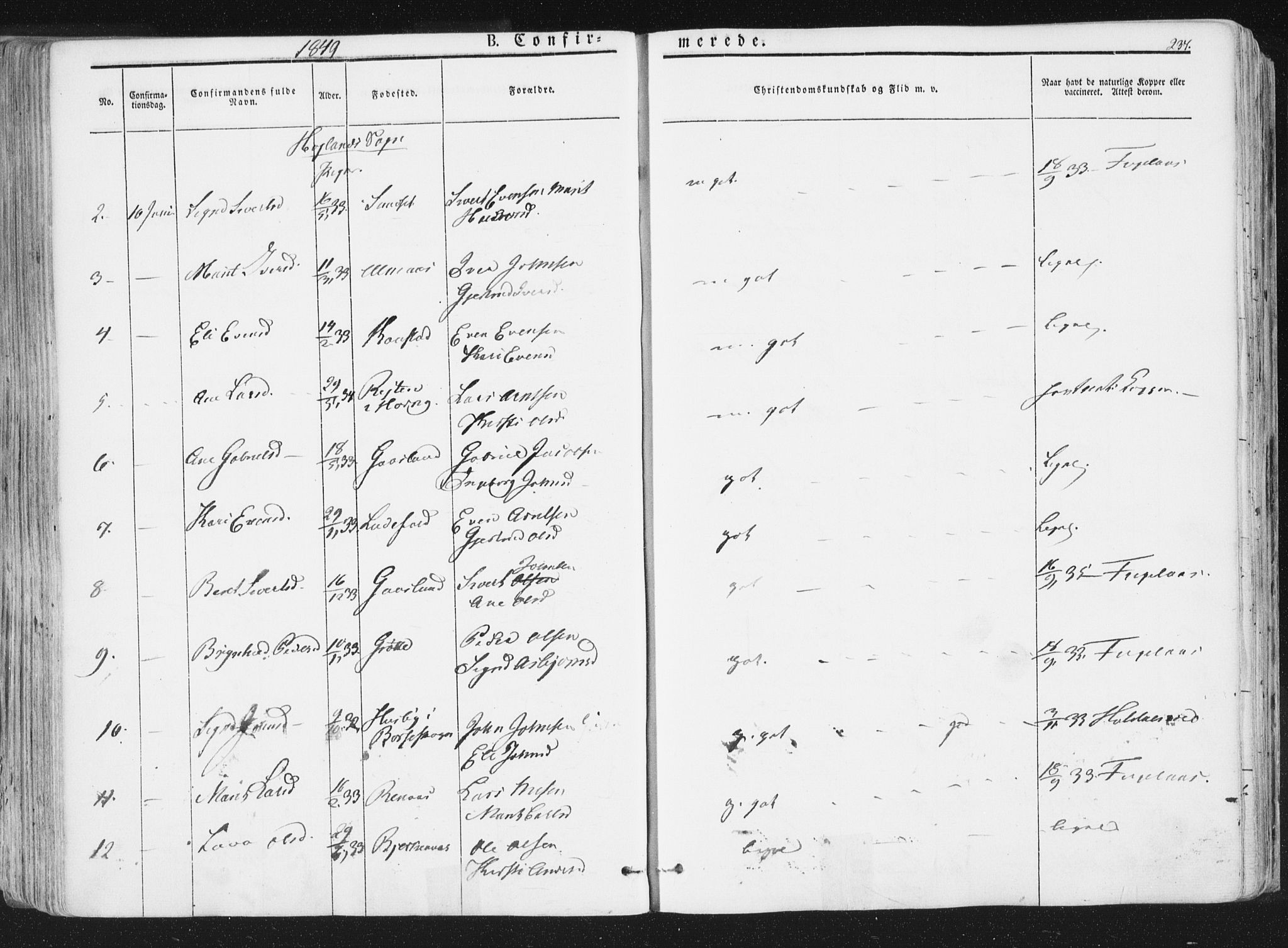 Ministerialprotokoller, klokkerbøker og fødselsregistre - Sør-Trøndelag, SAT/A-1456/691/L1074: Parish register (official) no. 691A06, 1842-1852, p. 237