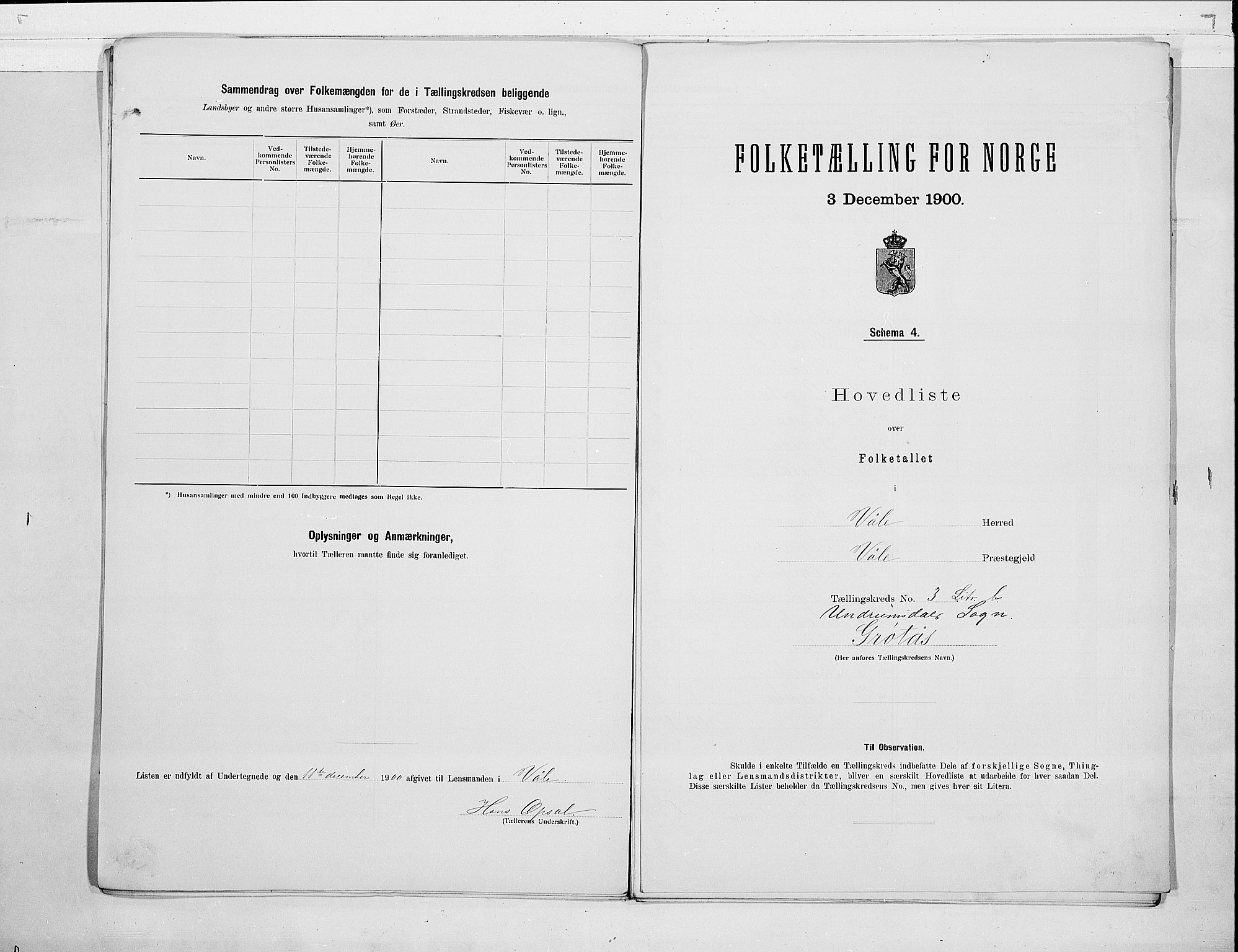 RA, 1900 census for Våle, 1900, p. 10