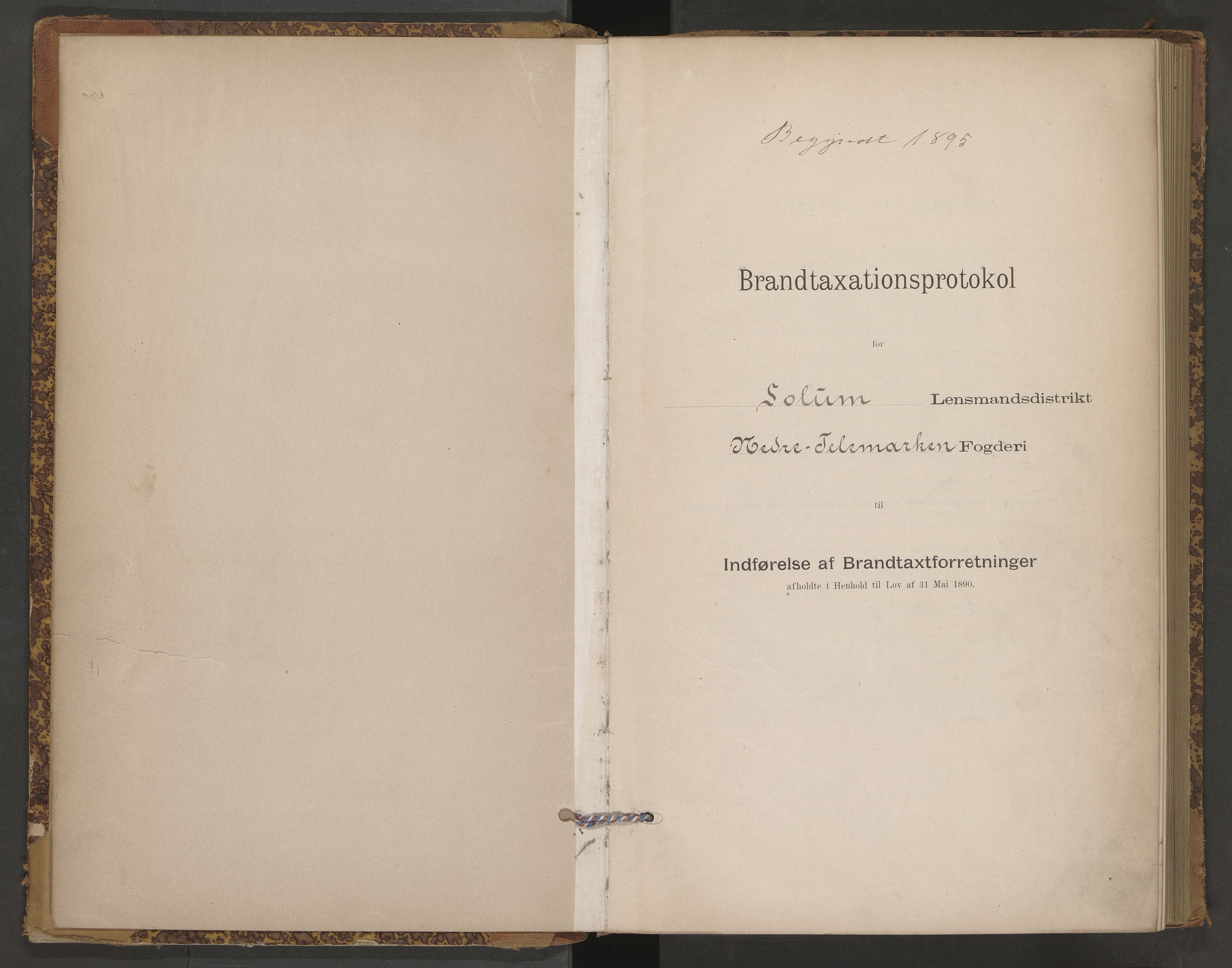 Solum lensmannskontor, AV/SAKO-A-575/Y/Yb/Ybb/L0001: Skjematakstprotokoll, 1895-1898