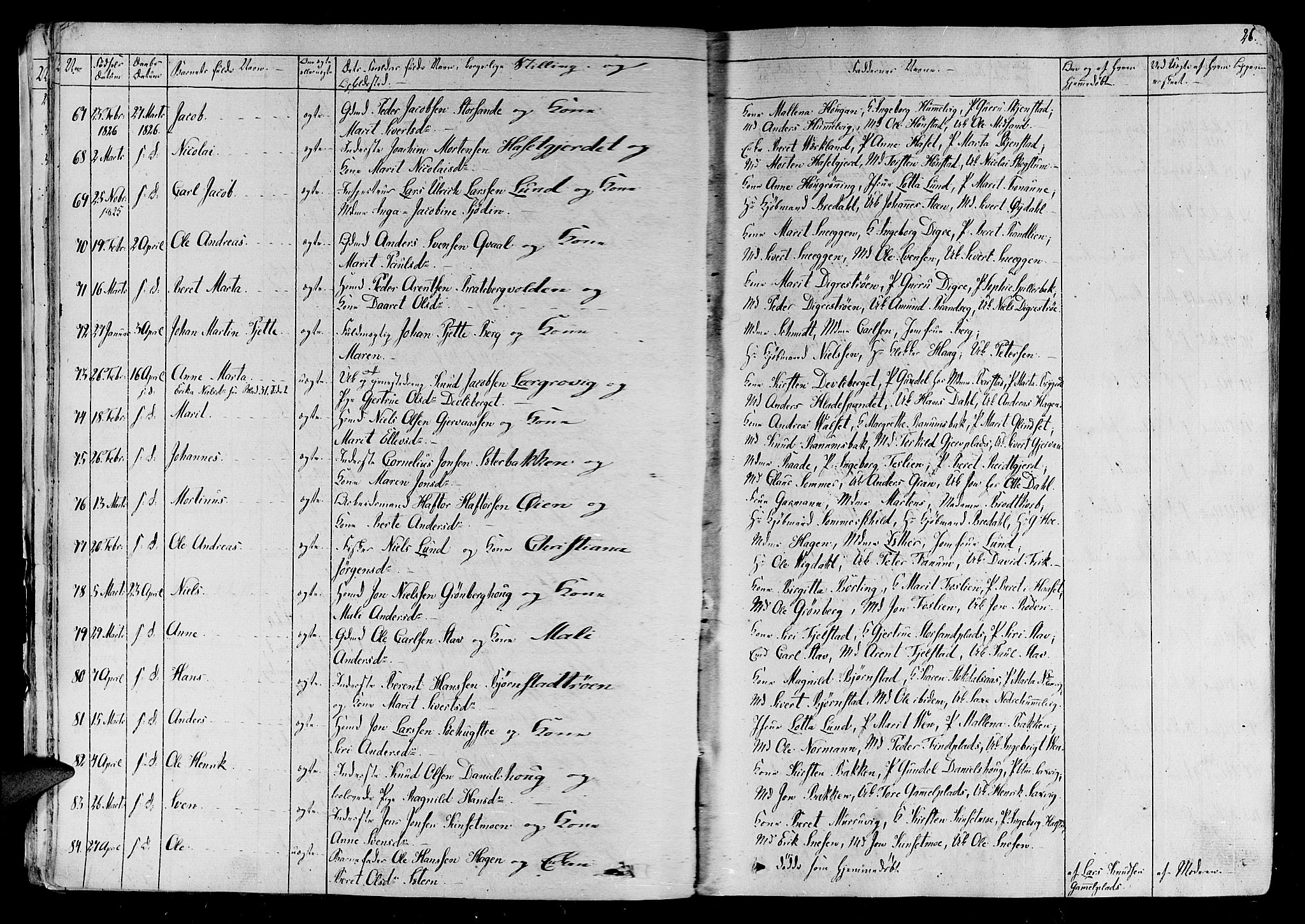 Ministerialprotokoller, klokkerbøker og fødselsregistre - Sør-Trøndelag, AV/SAT-A-1456/606/L0286: Parish register (official) no. 606A04 /1, 1823-1840, p. 26