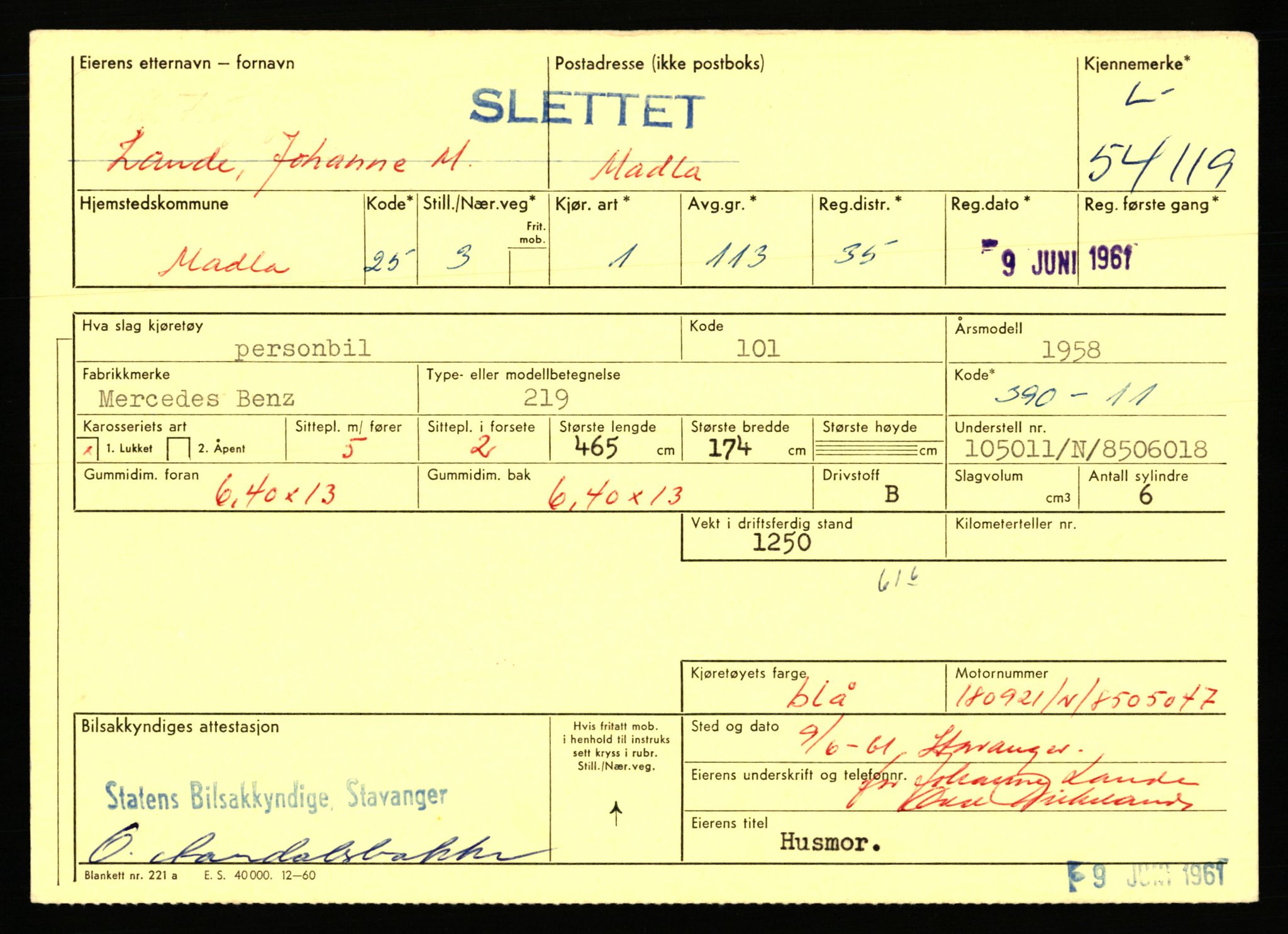 Stavanger trafikkstasjon, AV/SAST-A-101942/0/F/L0053: L-52900 - L-54199, 1930-1971, p. 2695