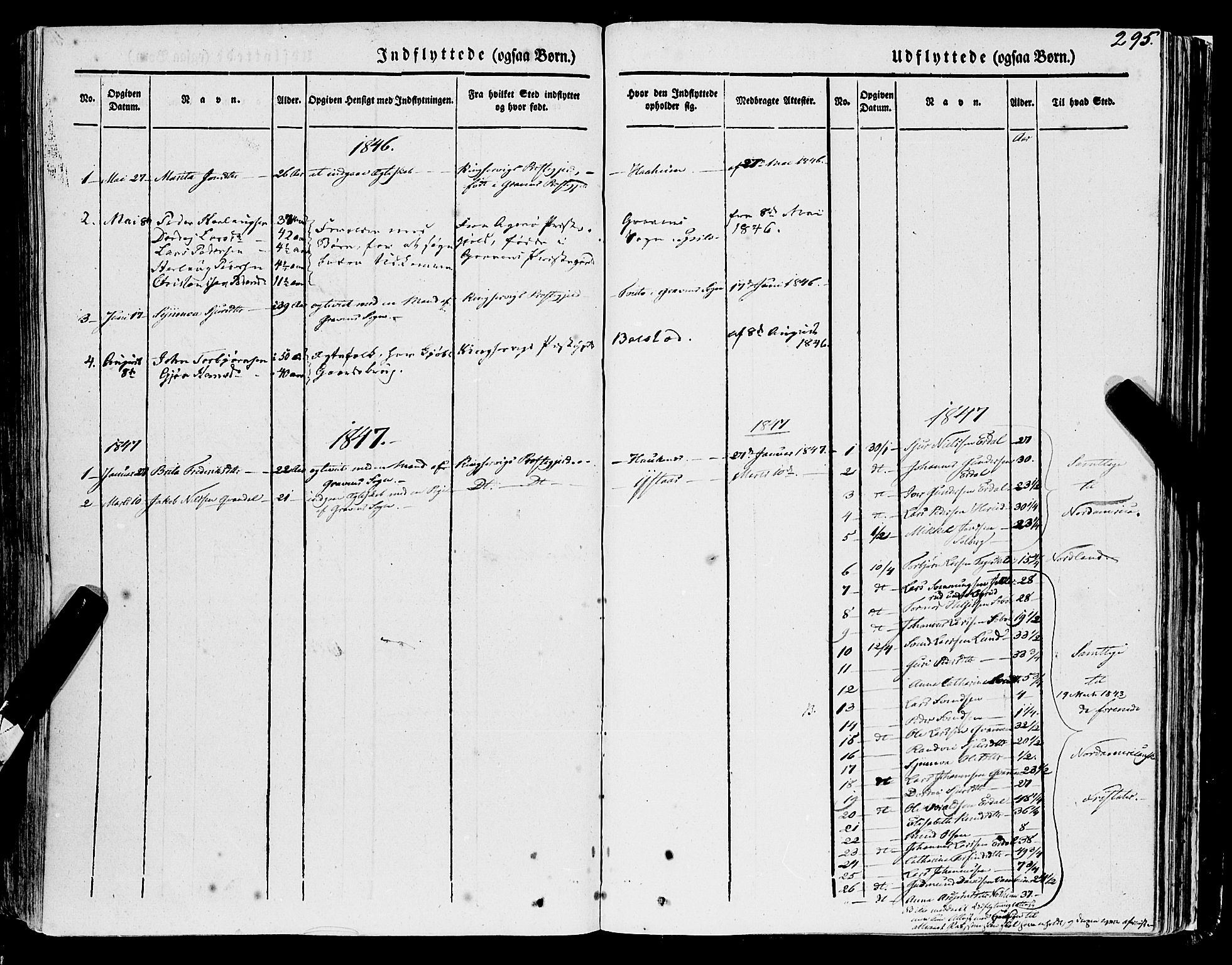 Ulvik sokneprestembete, AV/SAB-A-78801/H/Haa: Parish register (official) no. A 12, 1839-1853, p. 295