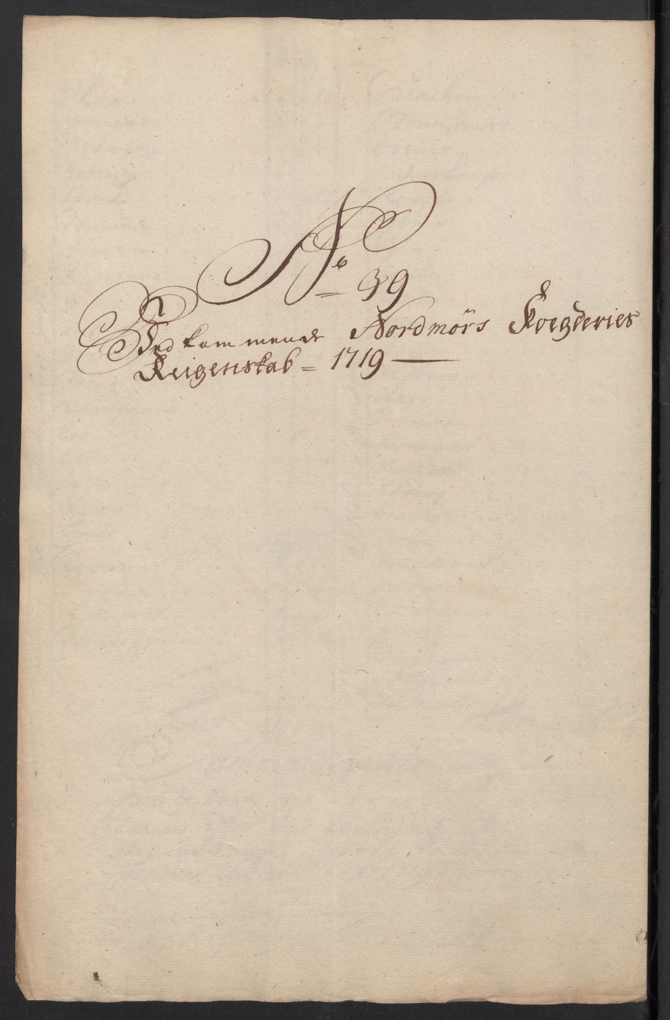 Rentekammeret inntil 1814, Reviderte regnskaper, Fogderegnskap, RA/EA-4092/R56/L3752: Fogderegnskap Nordmøre, 1719, p. 234