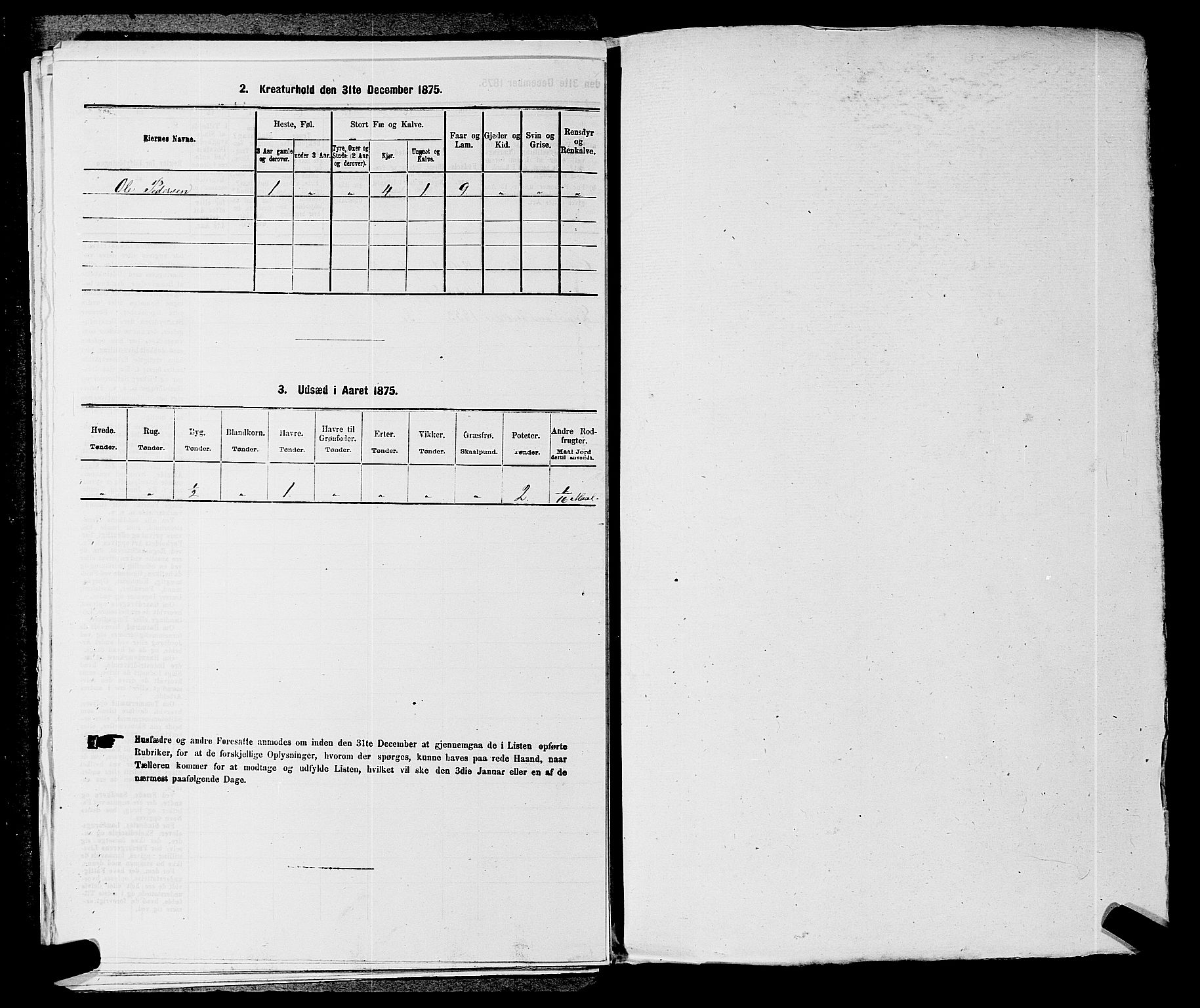 SAKO, 1875 census for 0631P Flesberg, 1875, p. 530