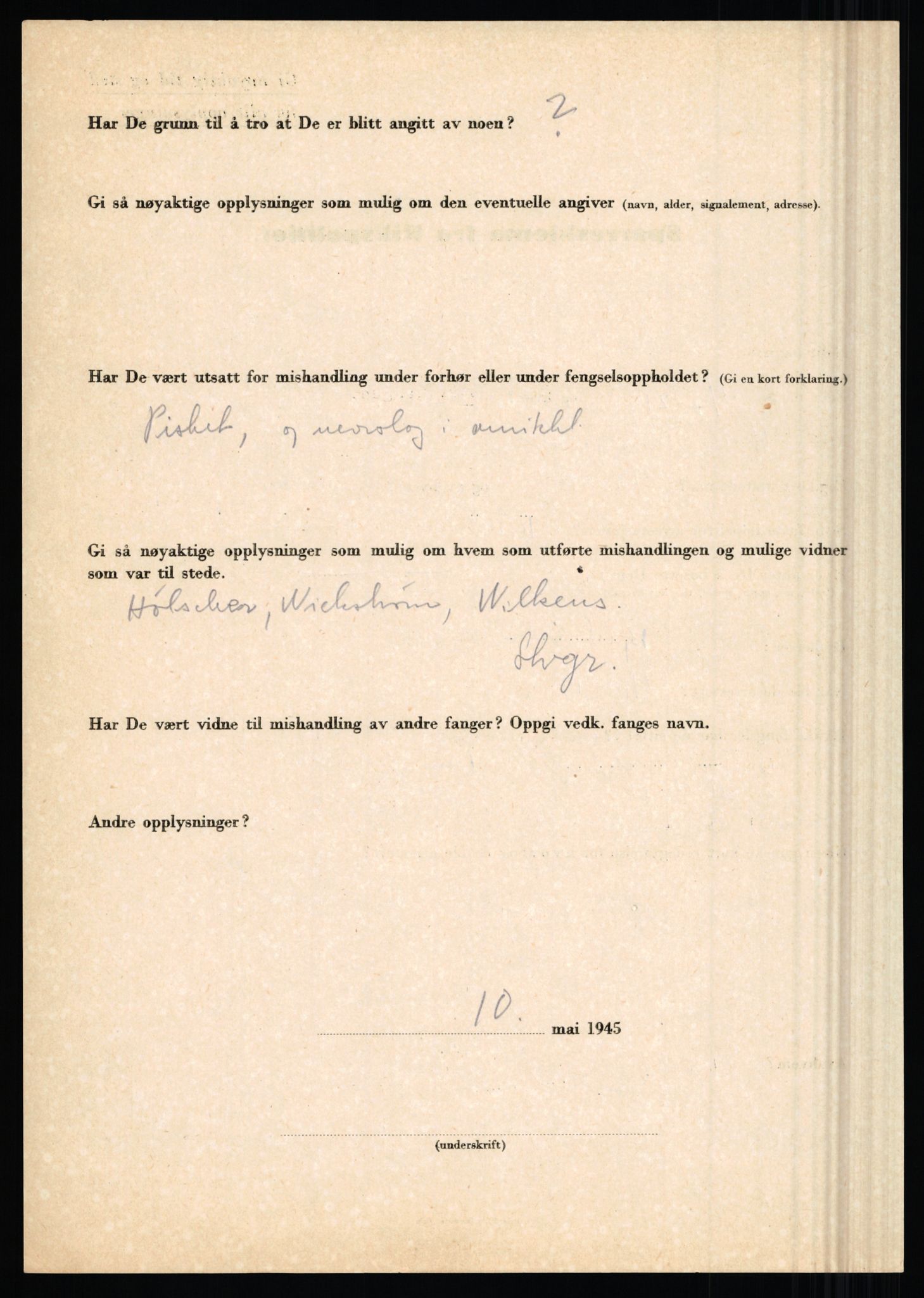Rikspolitisjefen, AV/RA-S-1560/L/L0007: Heen, Erik C. - Iversen, Trygve, 1940-1945, p. 1042