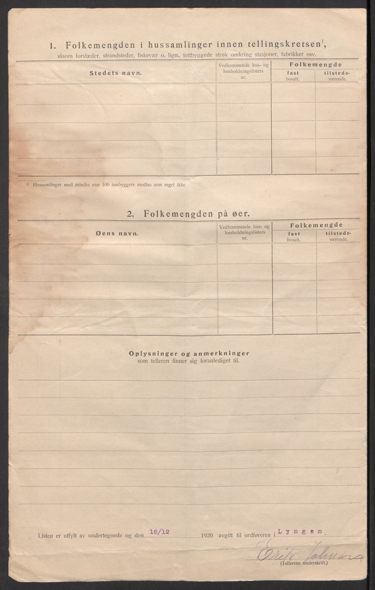 SATØ, 1920 census for Lyngen, 1920, p. 24
