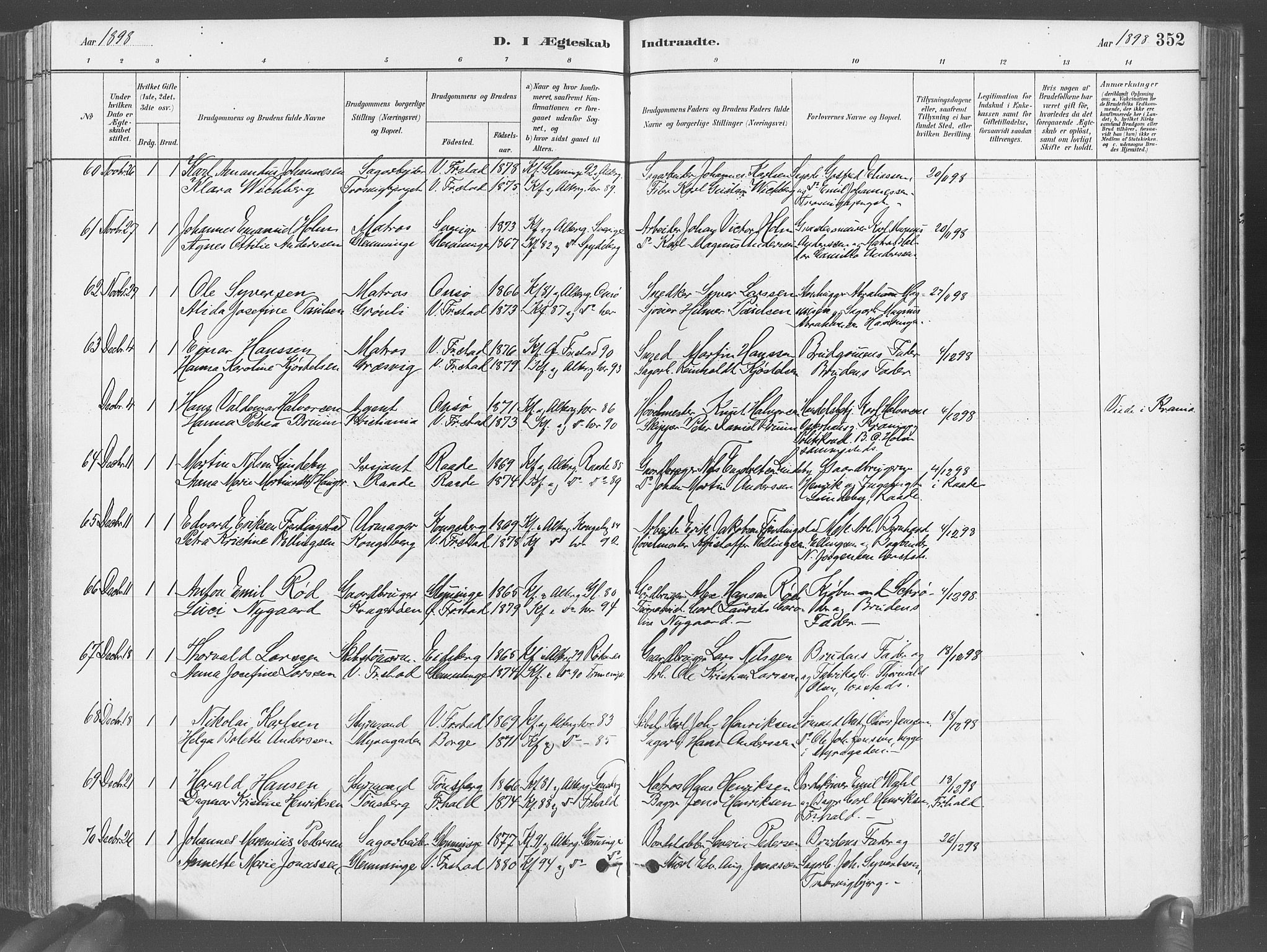 Fredrikstad domkirkes prestekontor Kirkebøker, AV/SAO-A-10906/G/Ga/L0003: Parish register (copy) no. 3, 1880-1900, p. 352