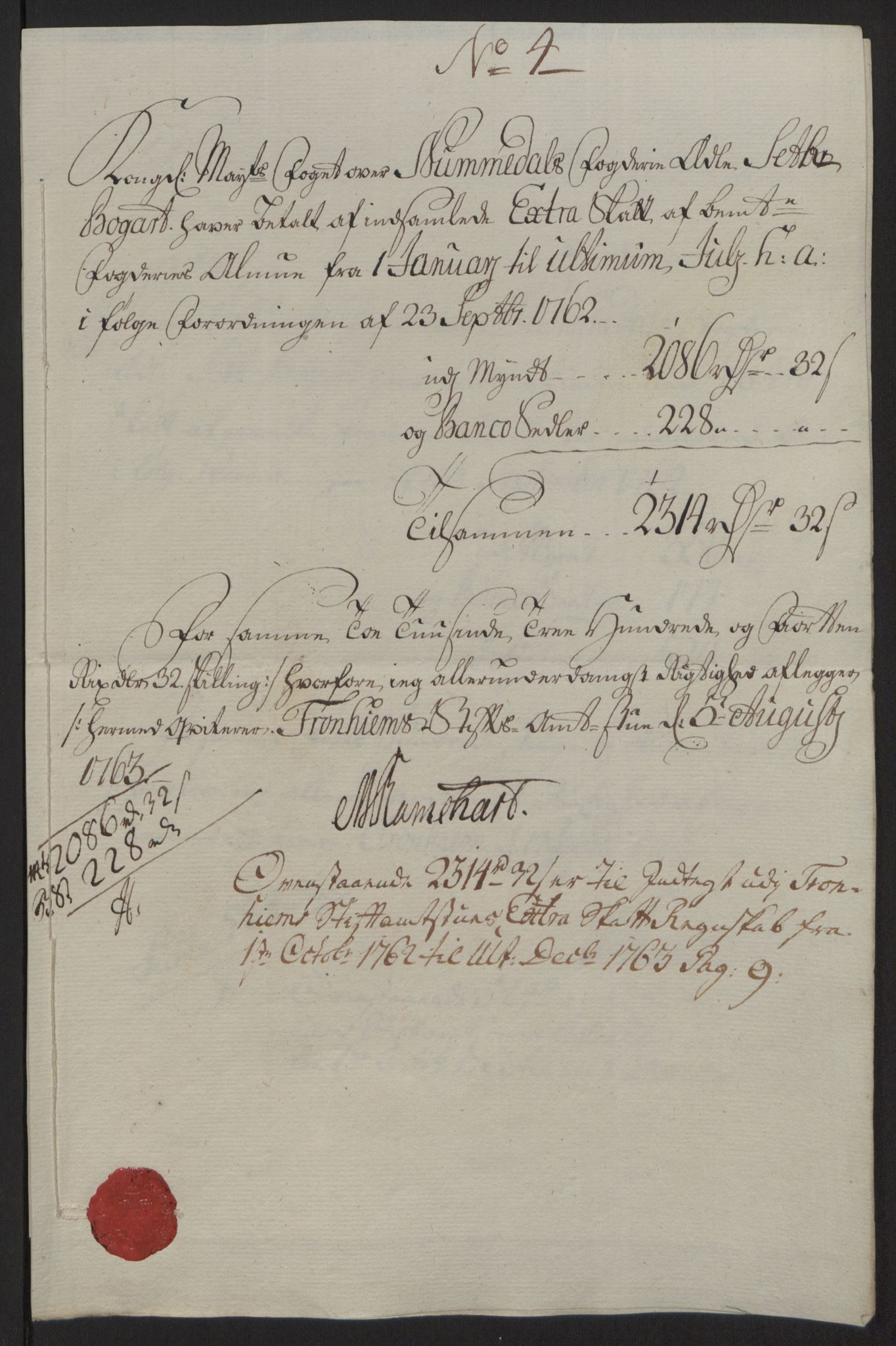 Rentekammeret inntil 1814, Reviderte regnskaper, Fogderegnskap, RA/EA-4092/R64/L4502: Ekstraskatten Namdal, 1762-1772, p. 72