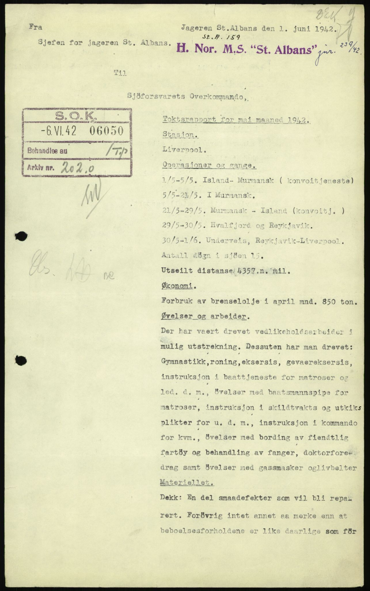 Forsvaret, Sjøforsvarets overkommando, AV/RA-RAFA-2035/D/Dc/L0194: --, 1941-1944, p. 7