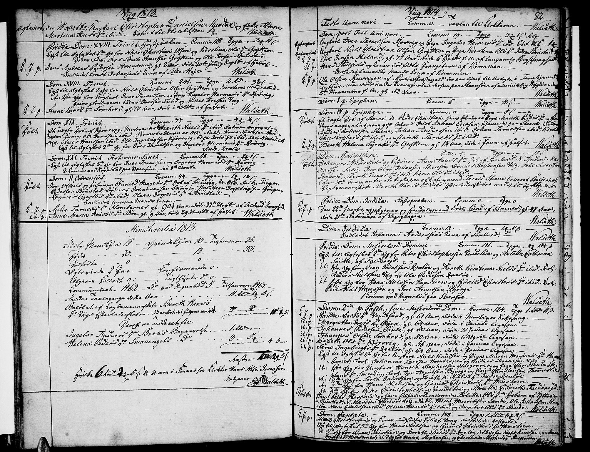 Ministerialprotokoller, klokkerbøker og fødselsregistre - Nordland, SAT/A-1459/812/L0174: Parish register (official) no. 812A03, 1801-1819, p. 82