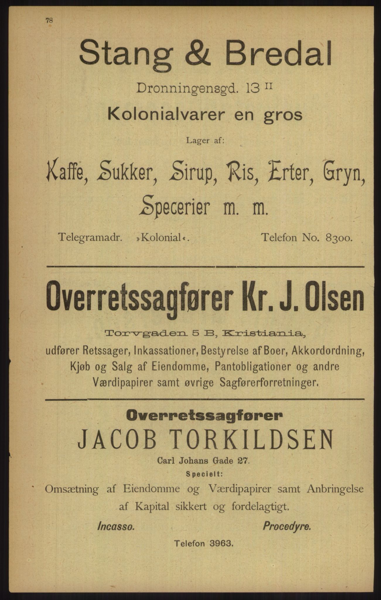 Kristiania/Oslo adressebok, PUBL/-, 1902, p. 78