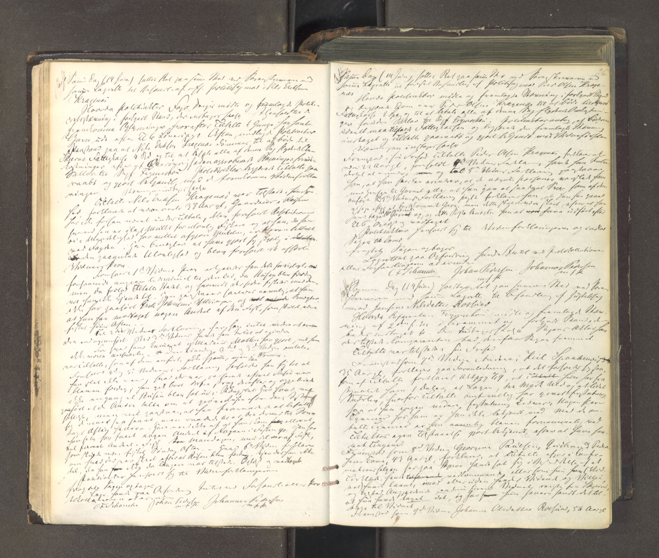 Tromsø sorenskriveri 1855-, AV/SATØ-S-0050/F/Fe/L0127: Ekstrarettsprotokoll med register, 1864-1870, p. 25b-26a