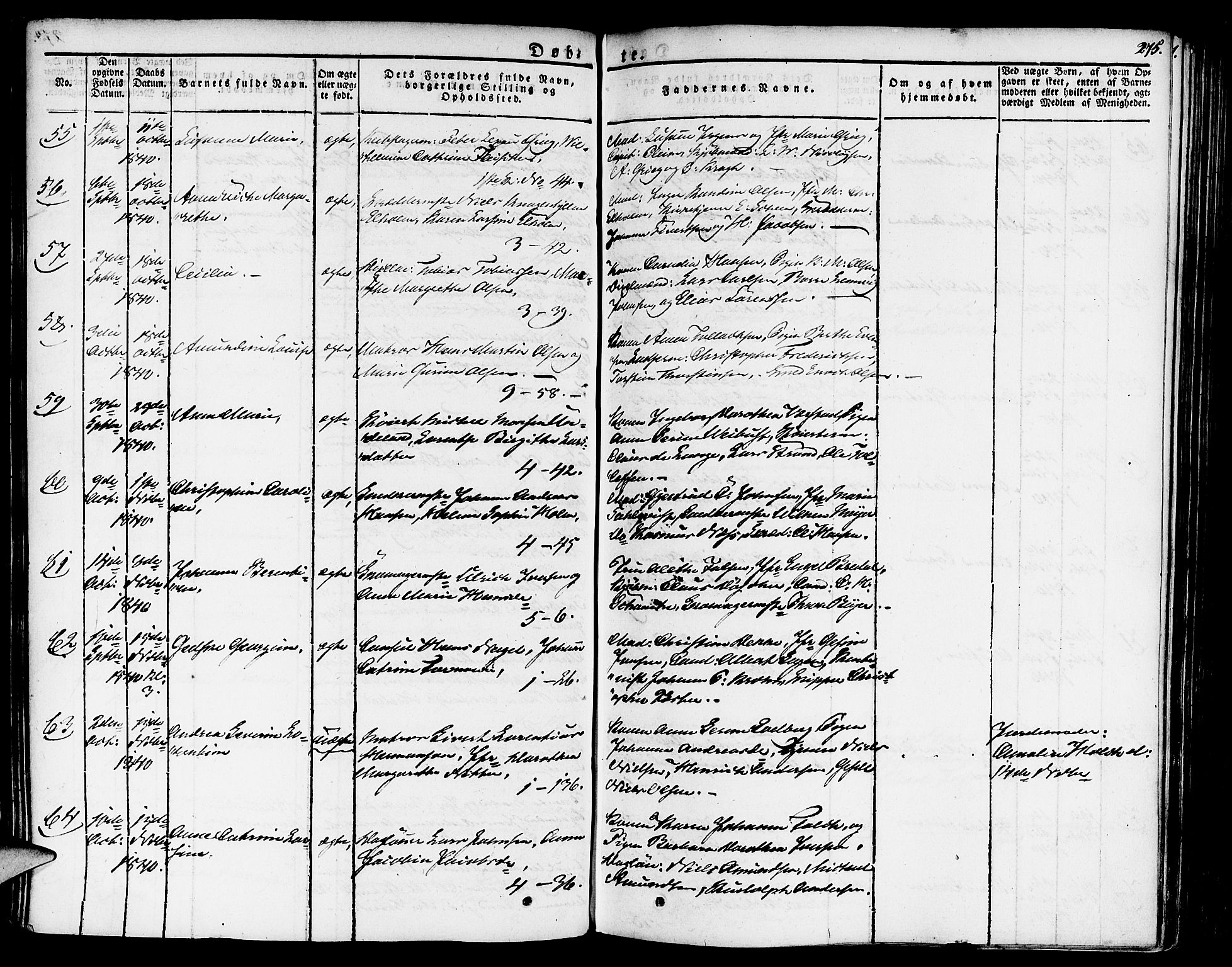 Nykirken Sokneprestembete, AV/SAB-A-77101/H/Haa/L0012: Parish register (official) no. A 12, 1821-1844, p. 275