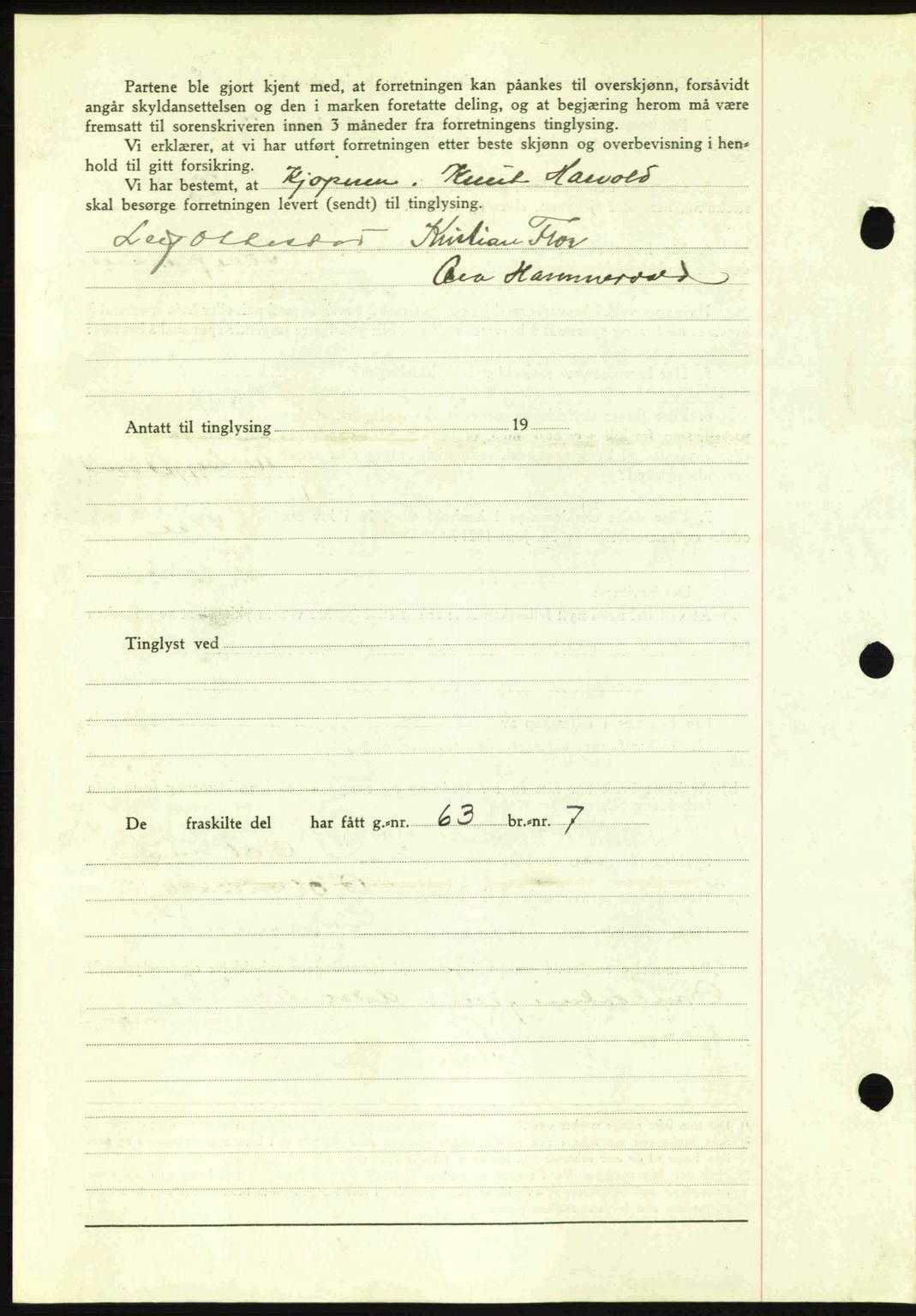 Romsdal sorenskriveri, AV/SAT-A-4149/1/2/2C: Mortgage book no. A17, 1944-1945, Diary no: : 1719/1944