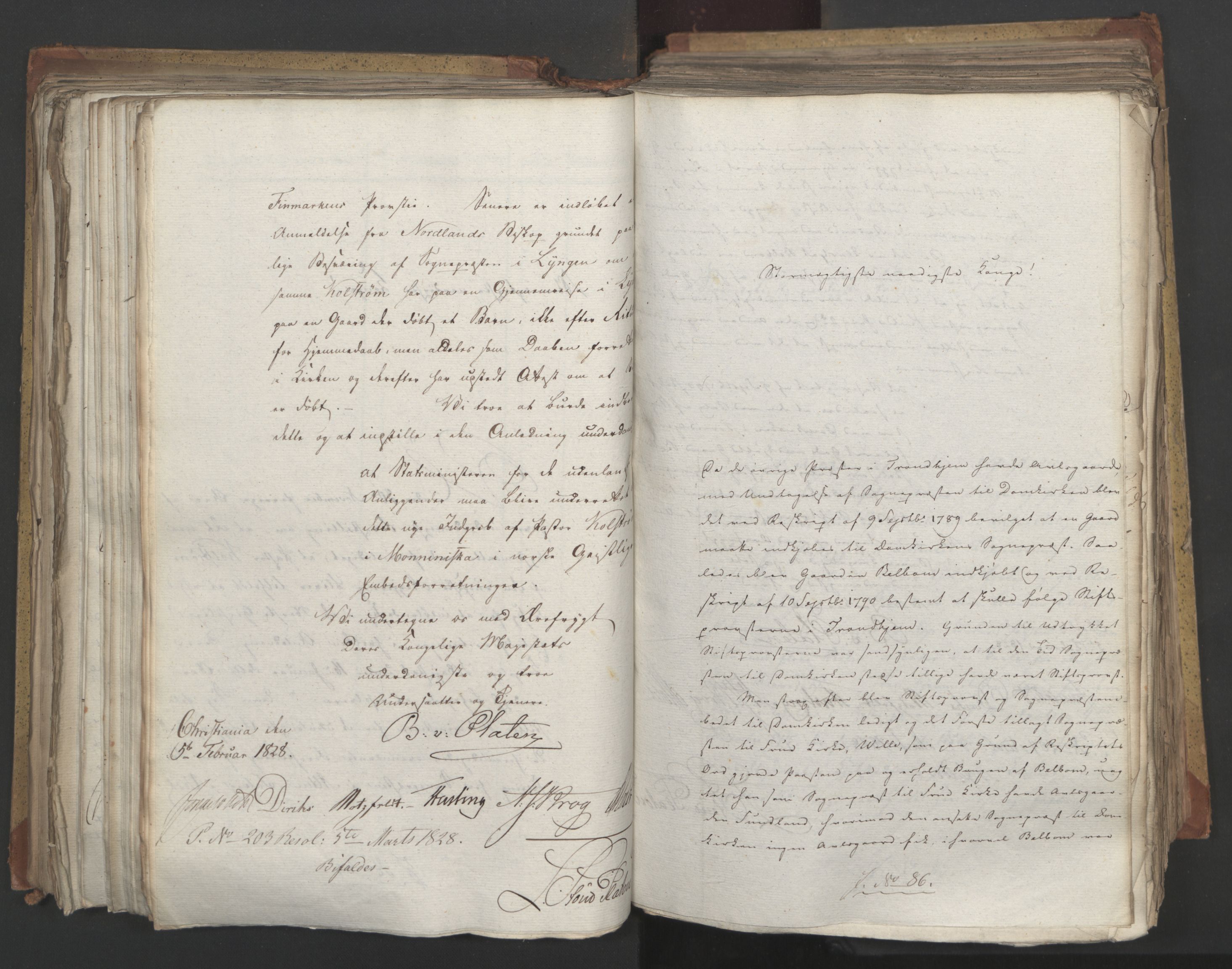 Statsrådsavdelingen i Stockholm, AV/RA-S-1003/D/Da/L0054: Regjeringsinnstillinger nr. 1-230, 1828, p. 301