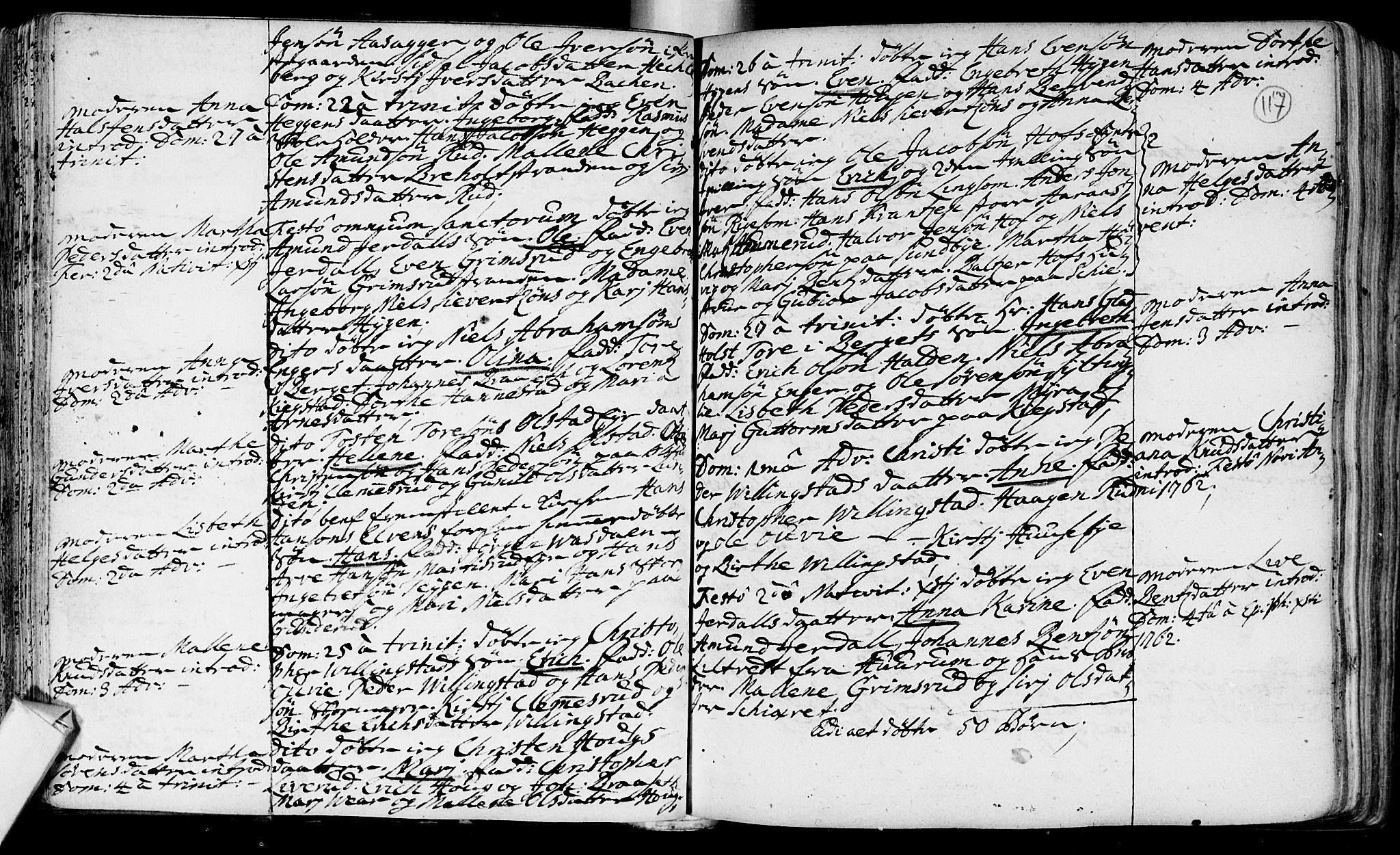Røyken kirkebøker, SAKO/A-241/F/Fa/L0002: Parish register (official) no. 2, 1731-1782, p. 117