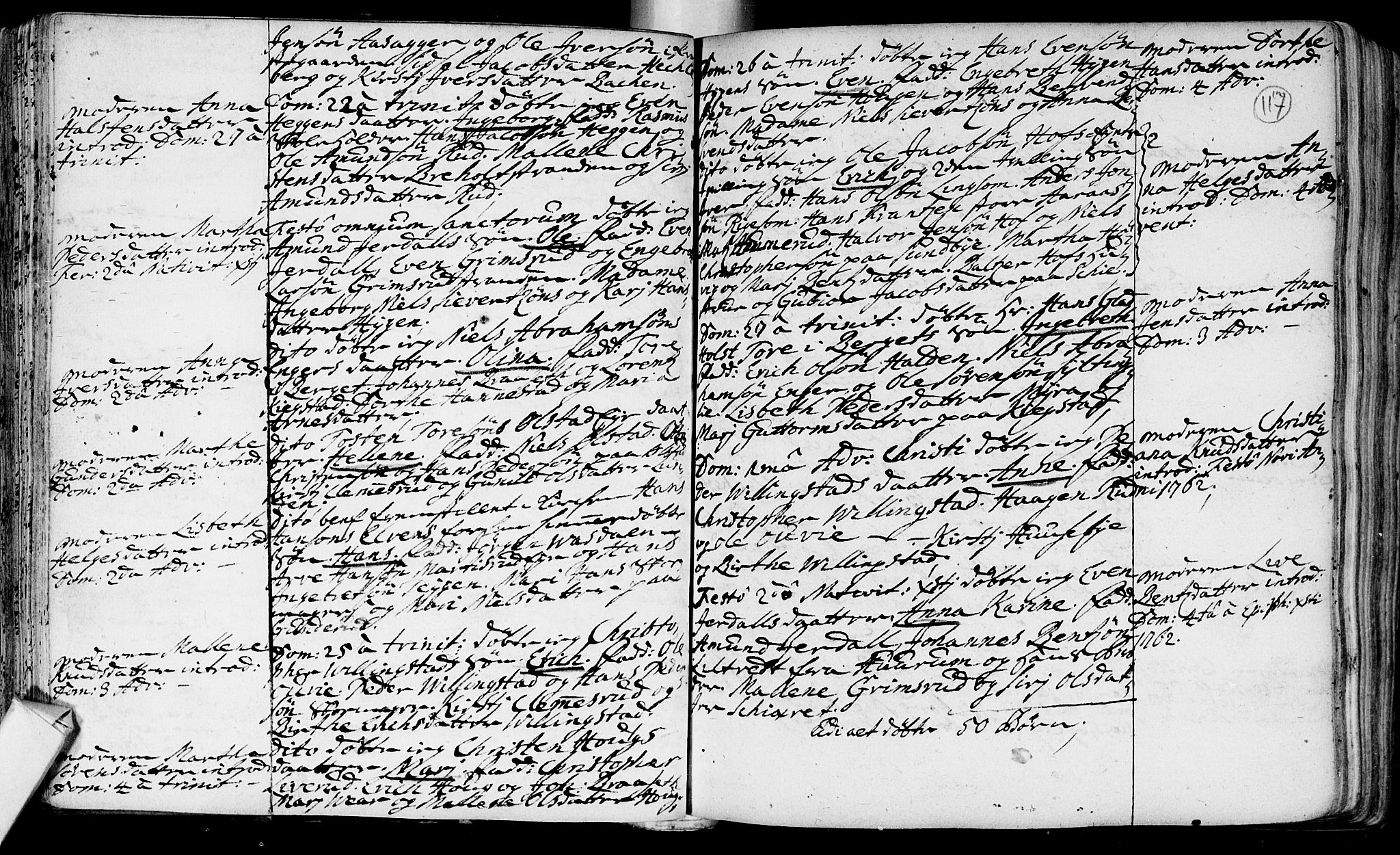 Røyken kirkebøker, AV/SAKO-A-241/F/Fa/L0002: Parish register (official) no. 2, 1731-1782, p. 117