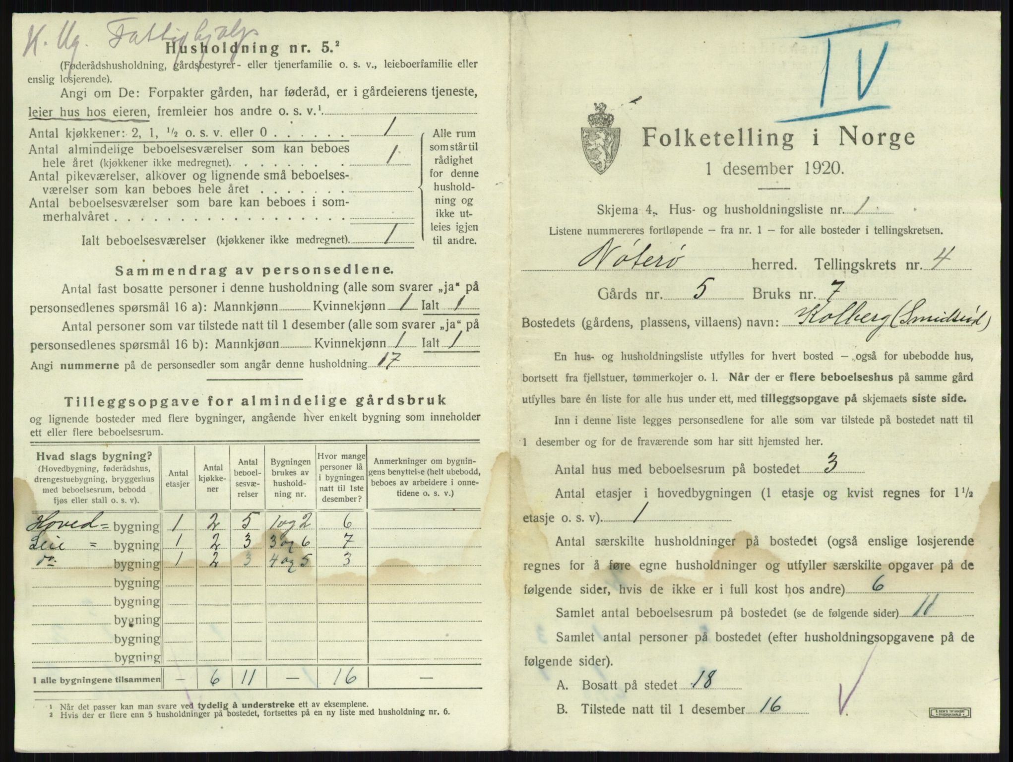 SAKO, 1920 census for Nøtterøy, 1920, p. 693