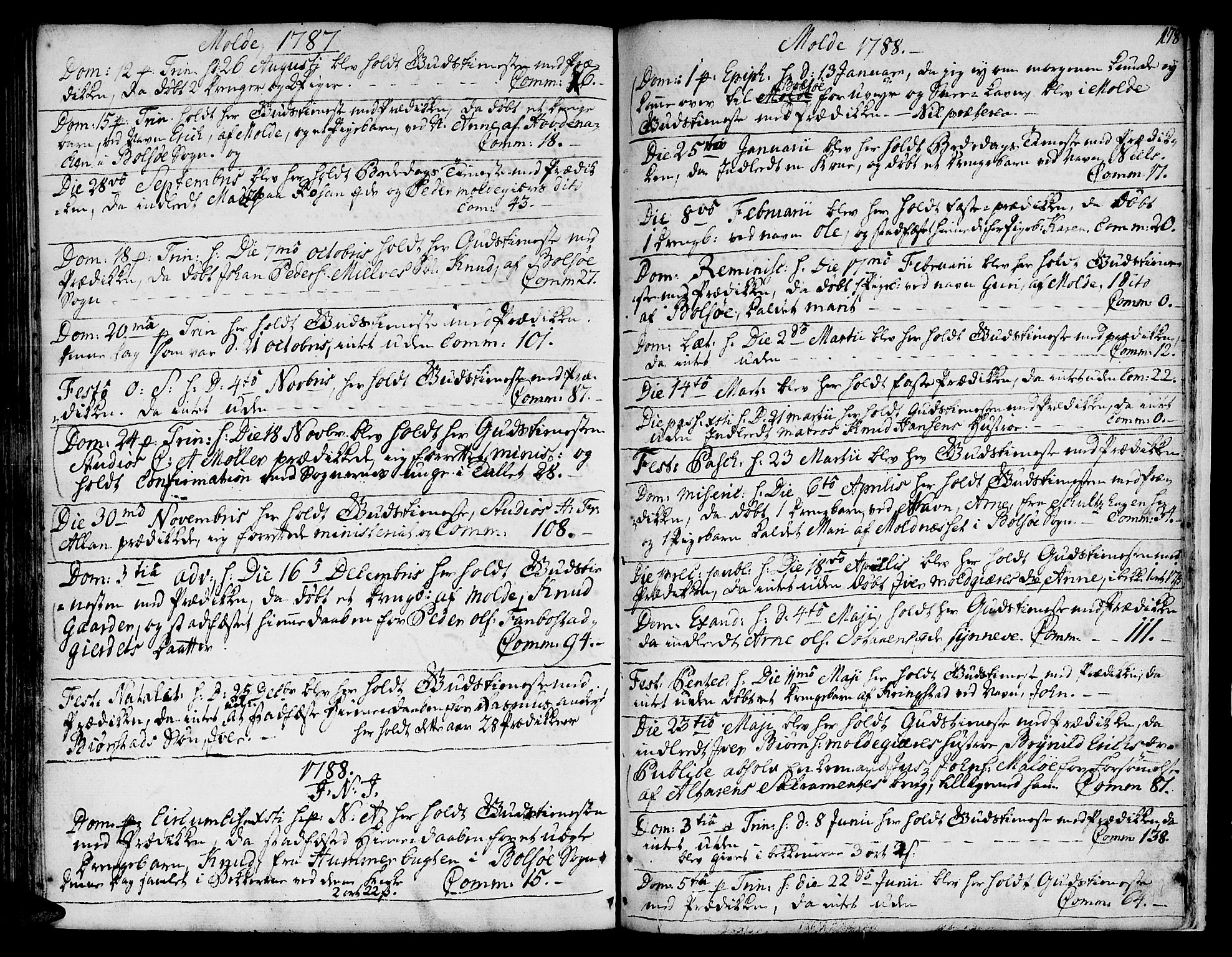 Ministerialprotokoller, klokkerbøker og fødselsregistre - Møre og Romsdal, AV/SAT-A-1454/555/L0648: Parish register (official) no. 555A01, 1759-1793, p. 178