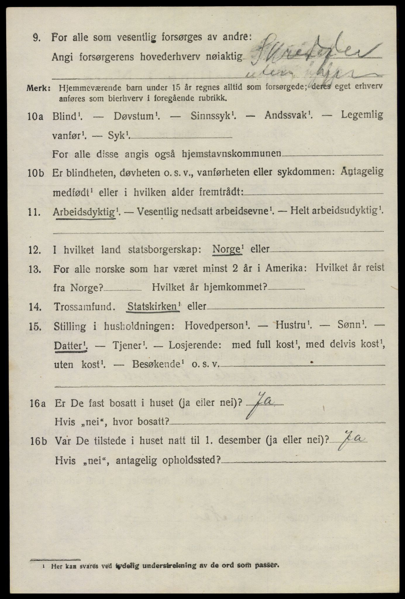 SAO, 1920 census for Rygge, 1920, p. 6850