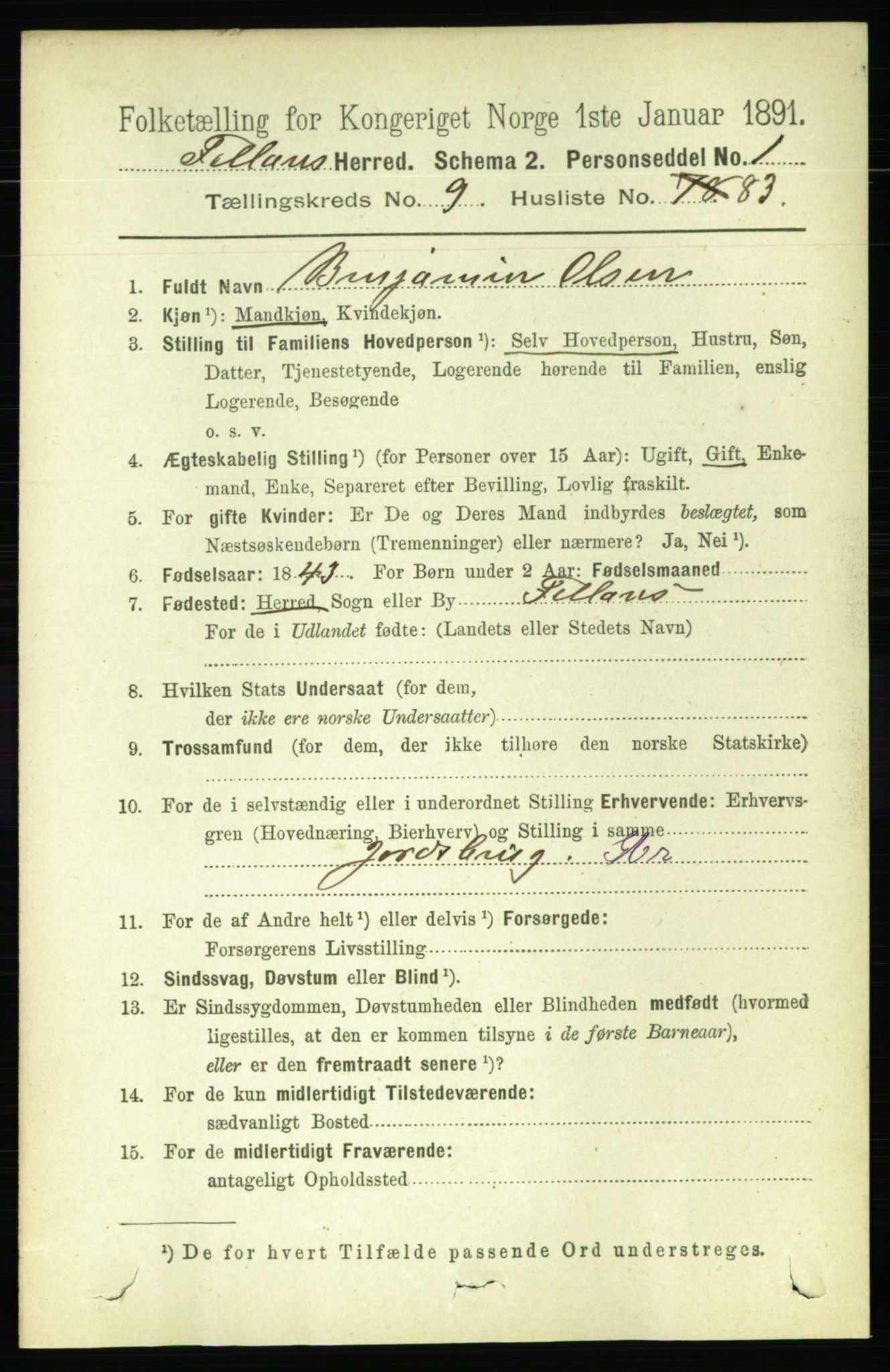 RA, 1891 census for 1616 Fillan, 1891, p. 2547