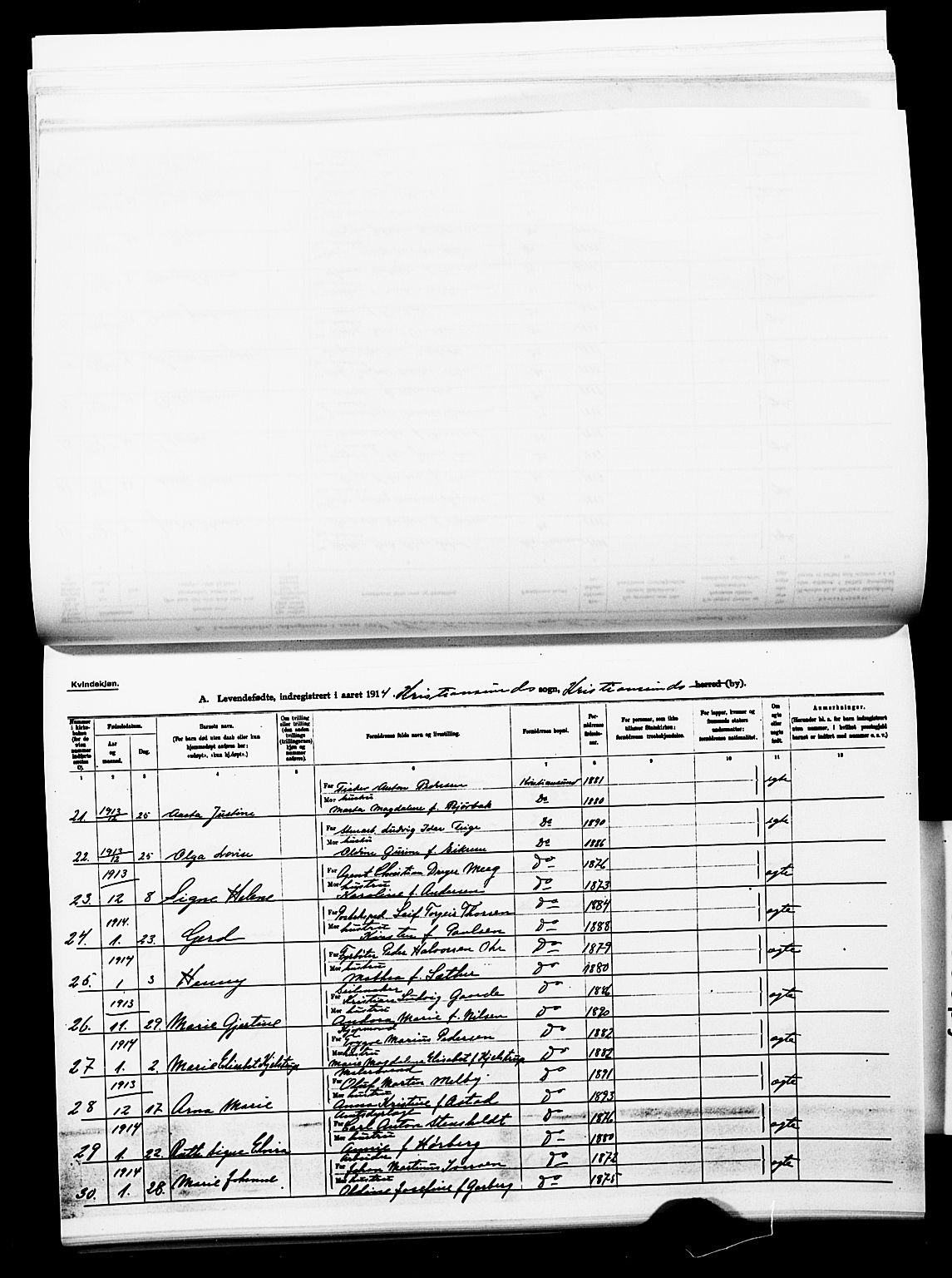 Ministerialprotokoller, klokkerbøker og fødselsregistre - Møre og Romsdal, AV/SAT-A-1454/572/L0861: Parish register (official) no. 572D05, 1913-1920