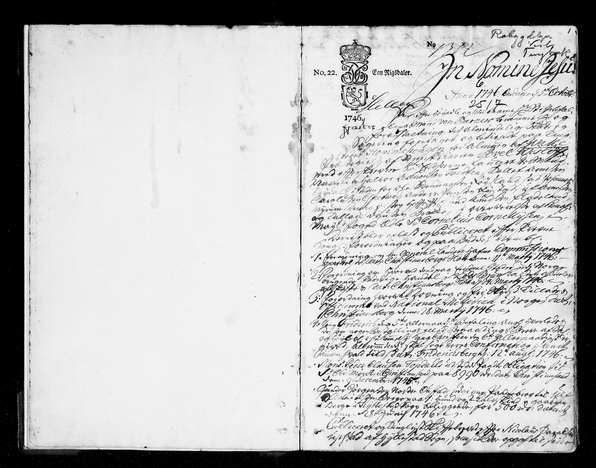 Setesdal sorenskriveri, SAK/1221-0011/F/Fa/L0011: Tingbok nr 6, 1746-1753, p. 0b-1a