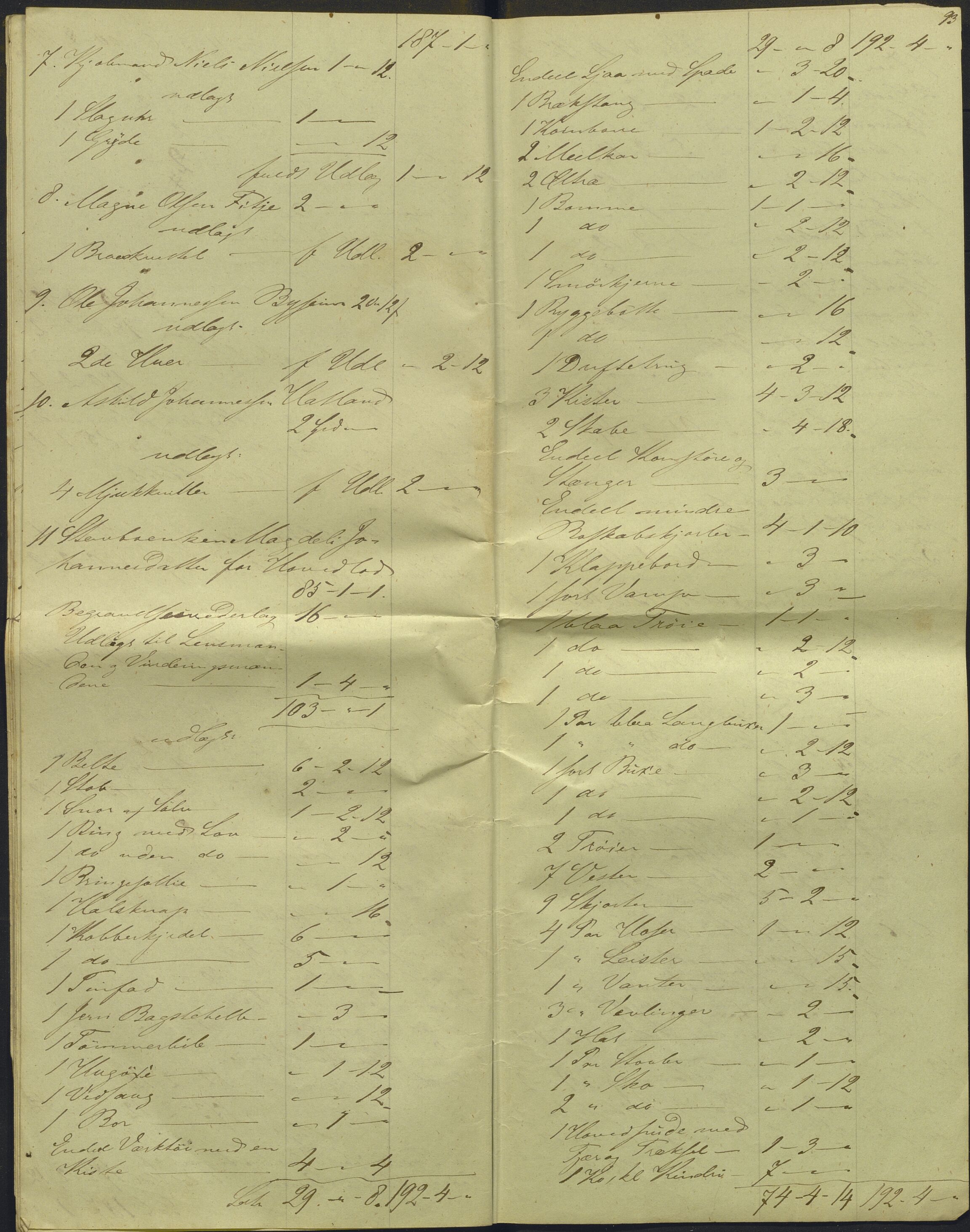 Nordhordland sorenskrivar, AV/SAB-A-2901/1/H/Hd/Hdb/L0001: Konsept til utlodningar, 1850-1852, p. 108