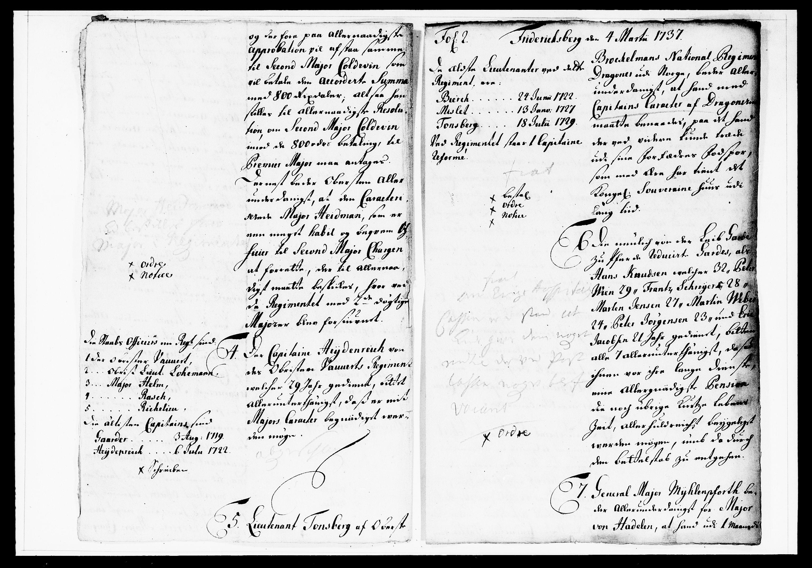 Krigskollegiet, Krigskancelliet, DRA/A-0006/-/1138-1142: Refererede sager, 1737, p. 79