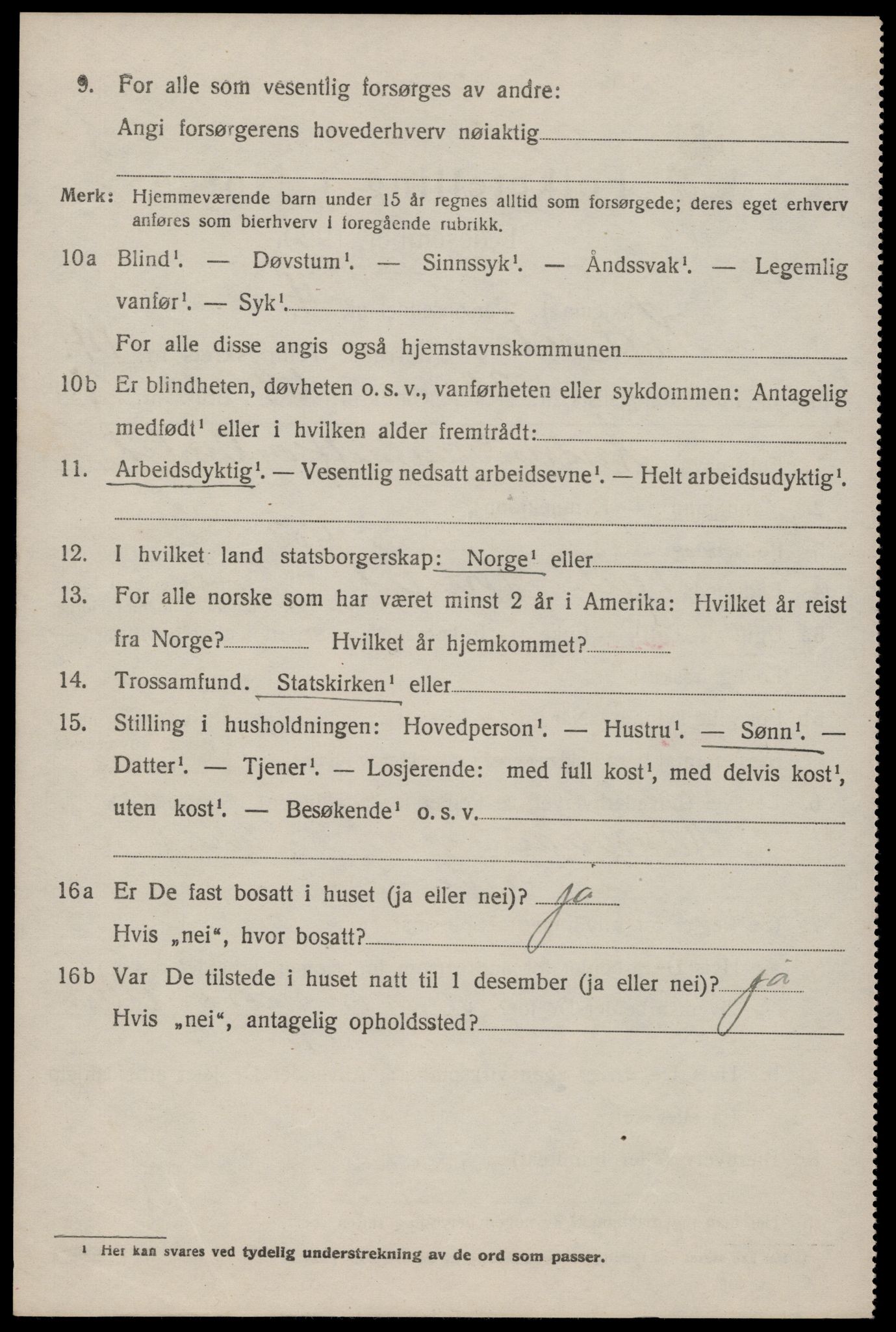 SAKO, 1920 census for Kviteseid, 1920, p. 6960