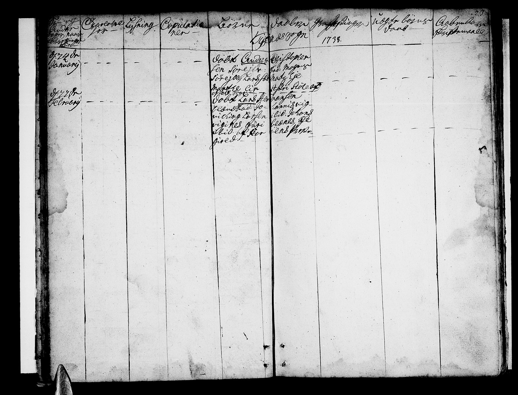 Tysnes sokneprestembete, AV/SAB-A-78601/H/Haa: Parish register (official) no. A 2 /1, 1732-1804, p. 23