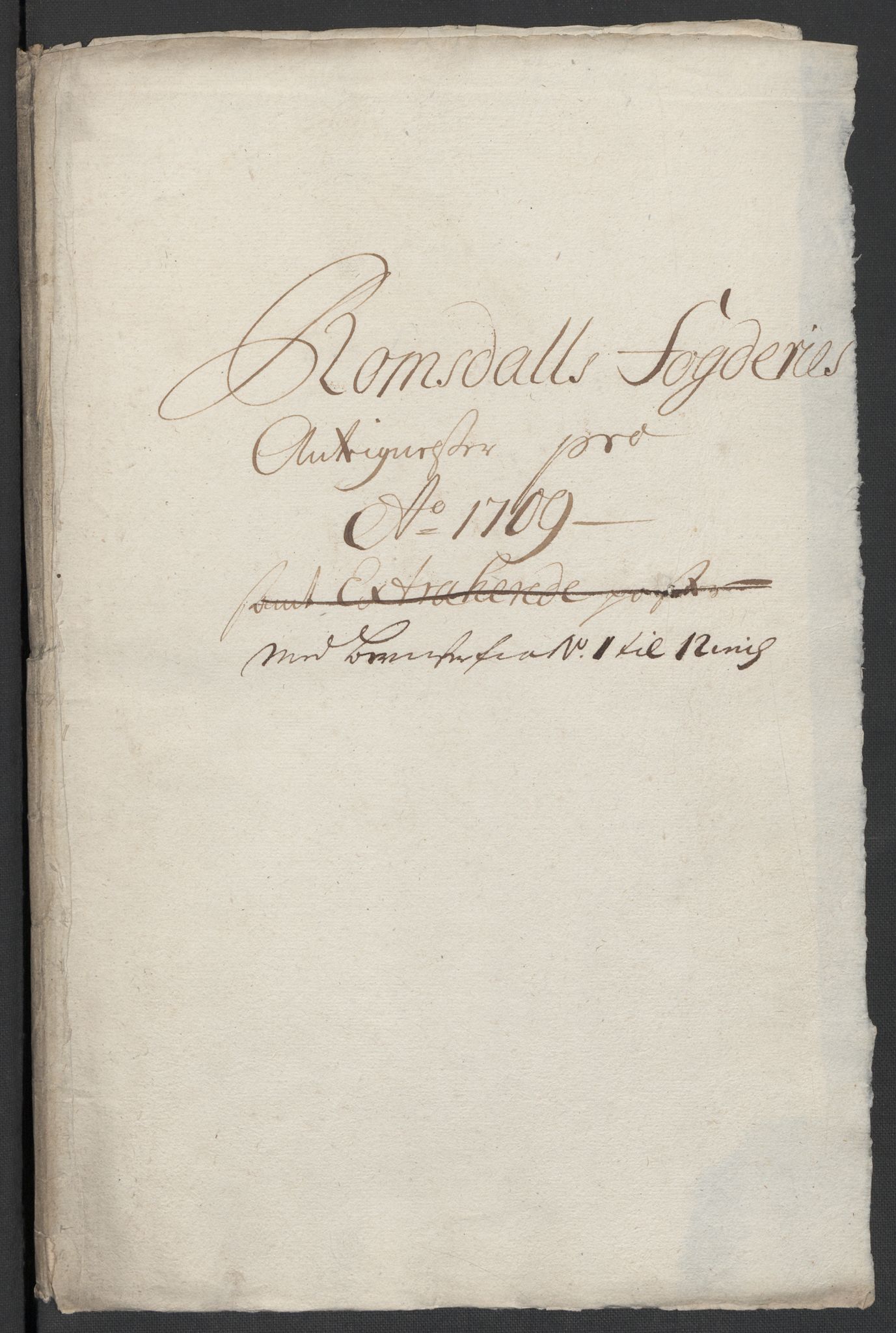 Rentekammeret inntil 1814, Reviderte regnskaper, Fogderegnskap, RA/EA-4092/R55/L3659: Fogderegnskap Romsdal, 1709-1710, p. 189