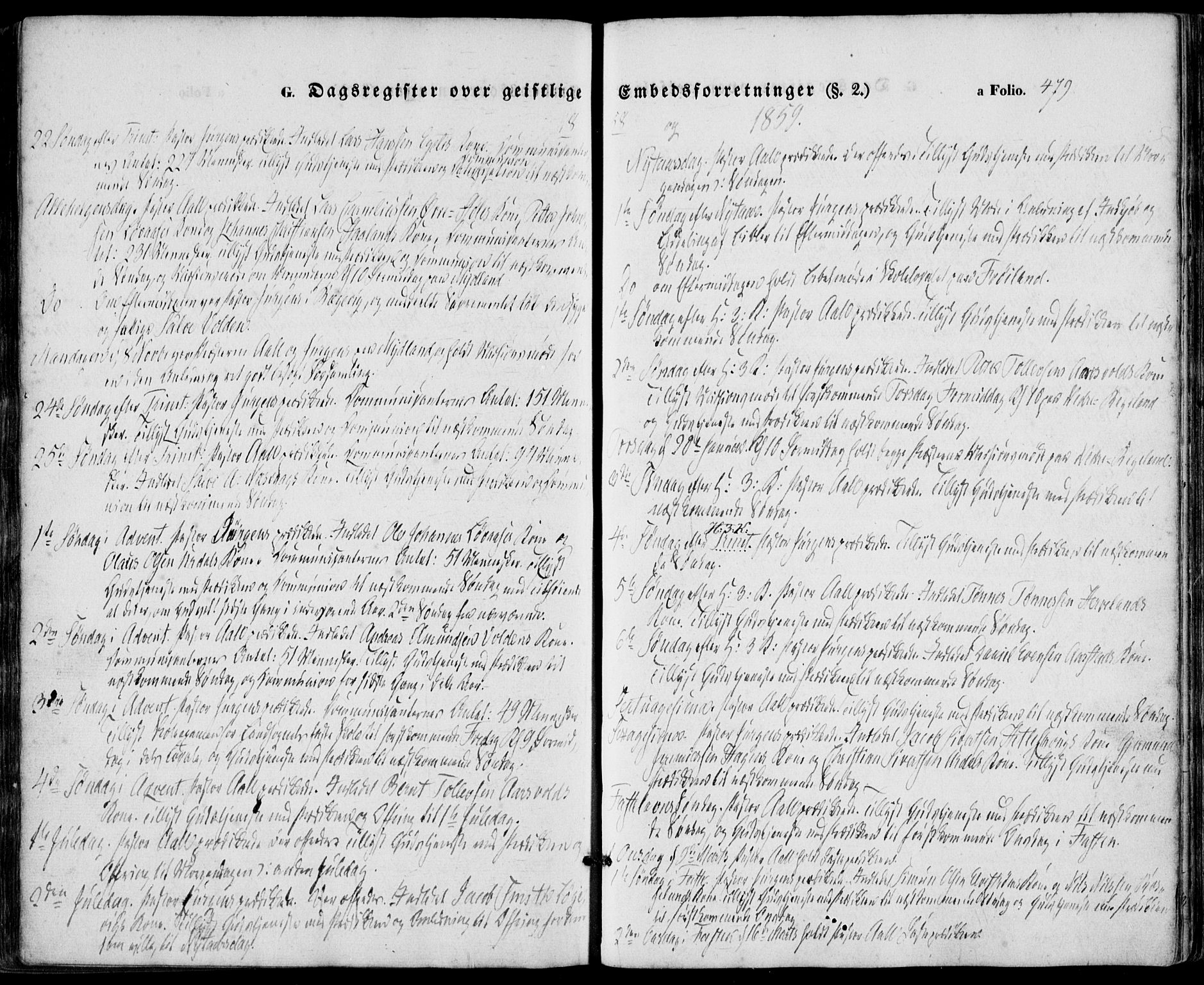 Sokndal sokneprestkontor, AV/SAST-A-101808: Parish register (official) no. A 9, 1857-1874, p. 479