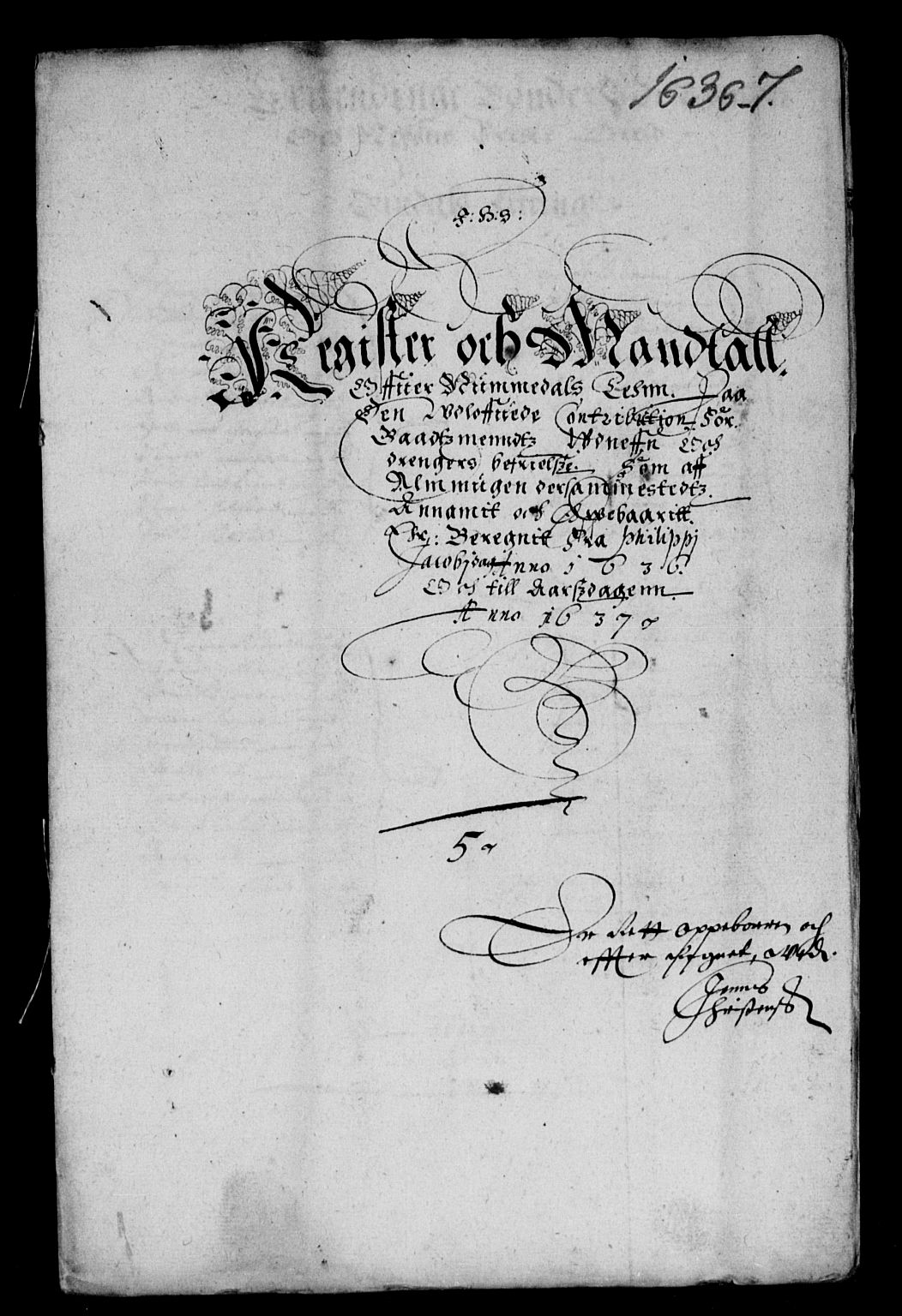 Rentekammeret inntil 1814, Reviderte regnskaper, Lensregnskaper, AV/RA-EA-5023/R/Rb/Rbw/L0060: Trondheim len, 1636-1638