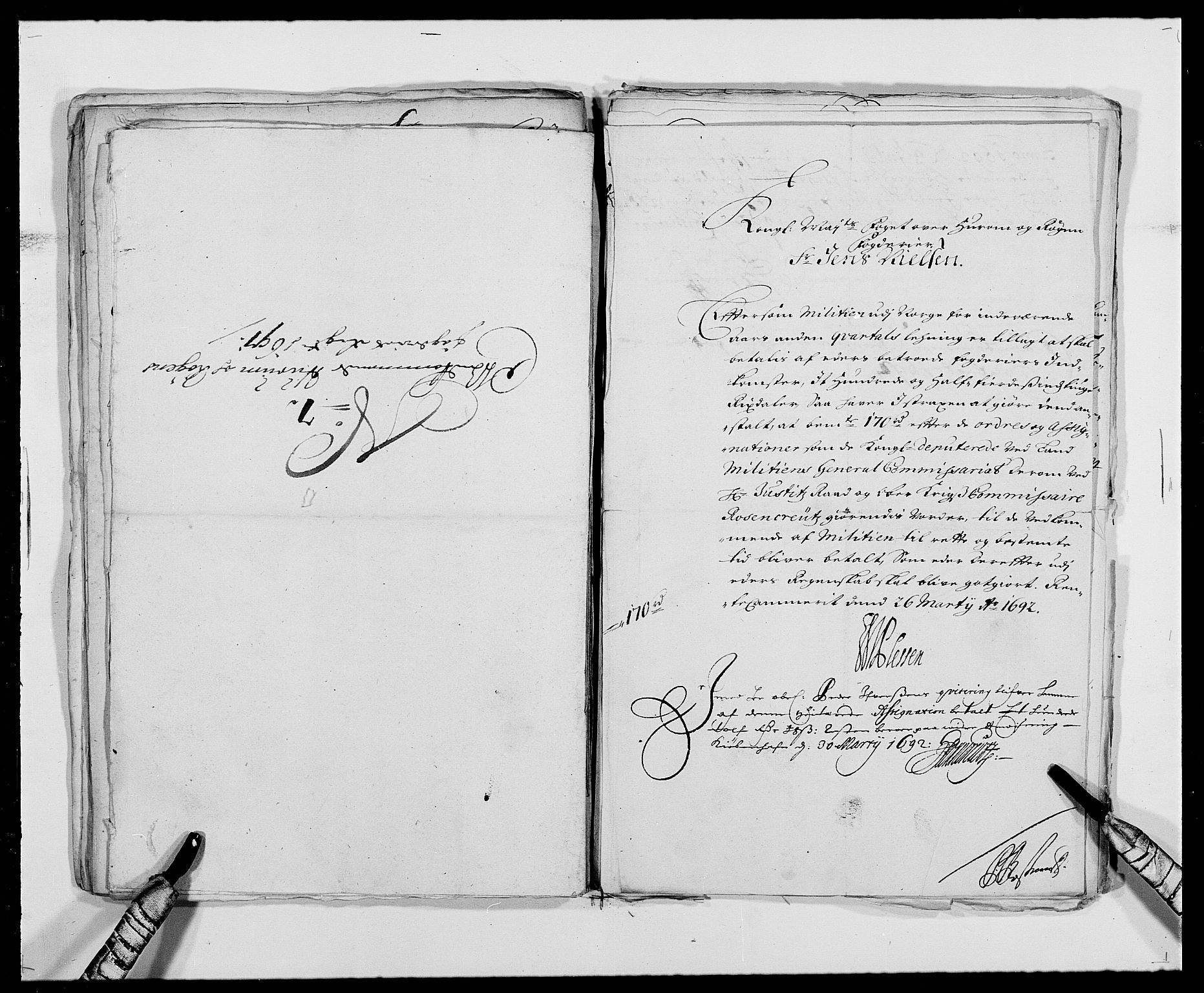 Rentekammeret inntil 1814, Reviderte regnskaper, Fogderegnskap, AV/RA-EA-4092/R29/L1693: Fogderegnskap Hurum og Røyken, 1688-1693, p. 309