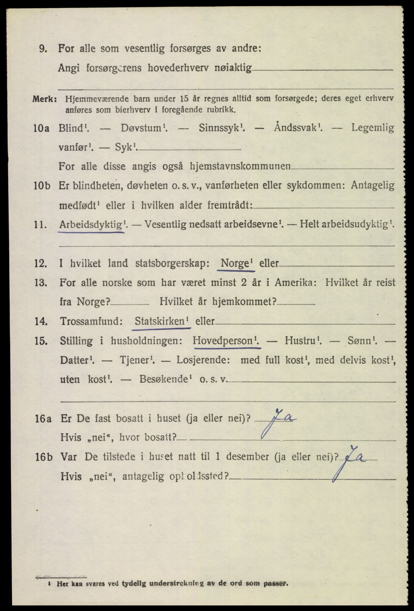 SAH, 1920 census for Elverum, 1920, p. 4041