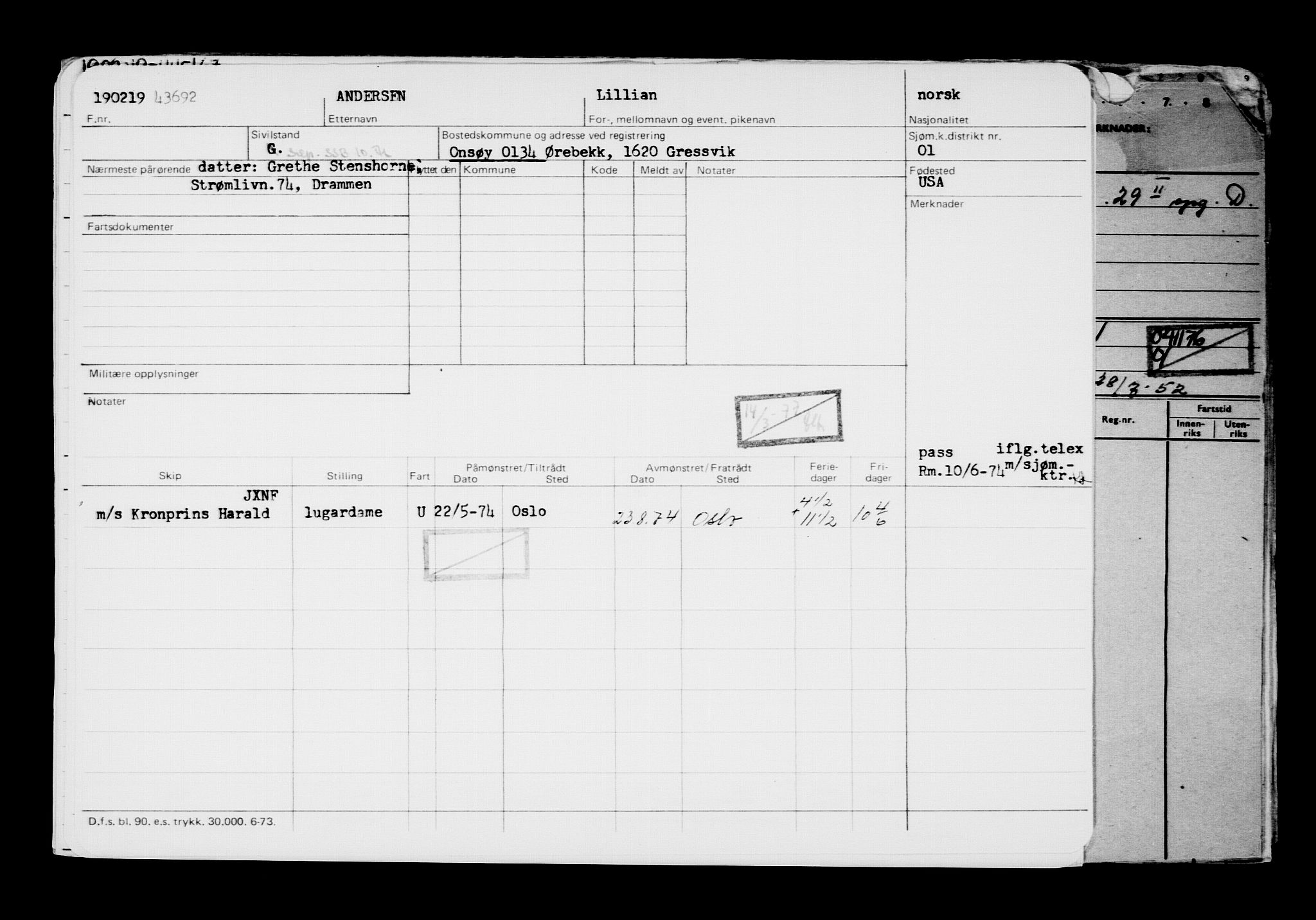 Direktoratet for sjømenn, AV/RA-S-3545/G/Gb/L0166: Hovedkort, 1919, p. 390