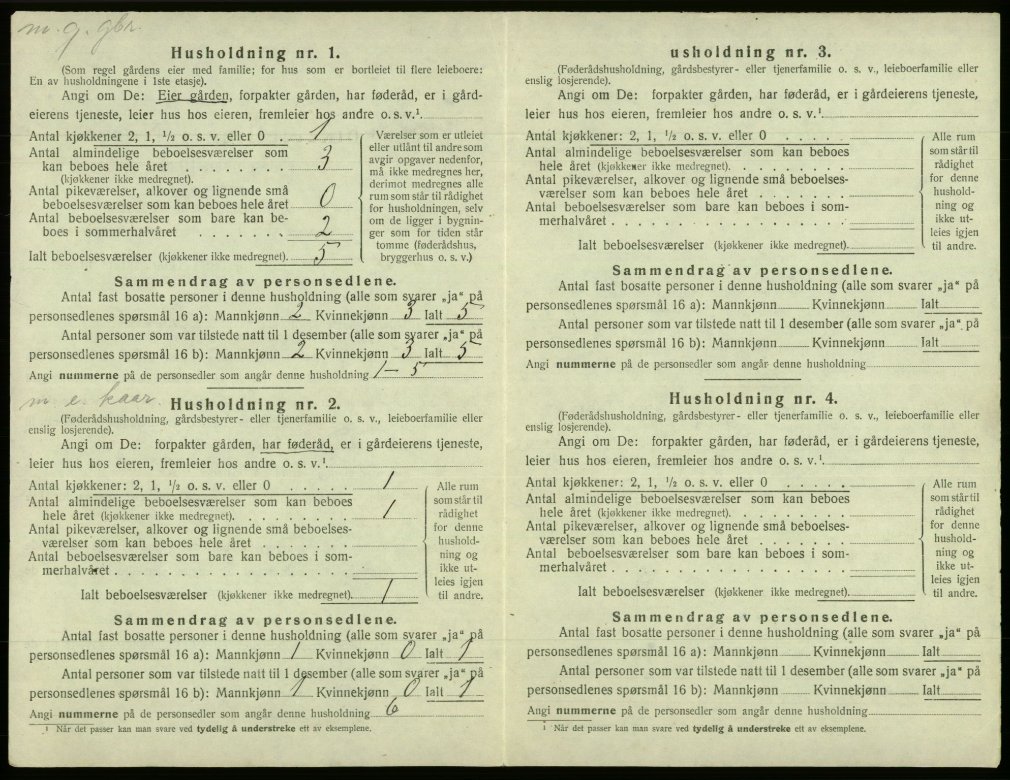 SAB, 1920 census for Fana, 1920, p. 3165