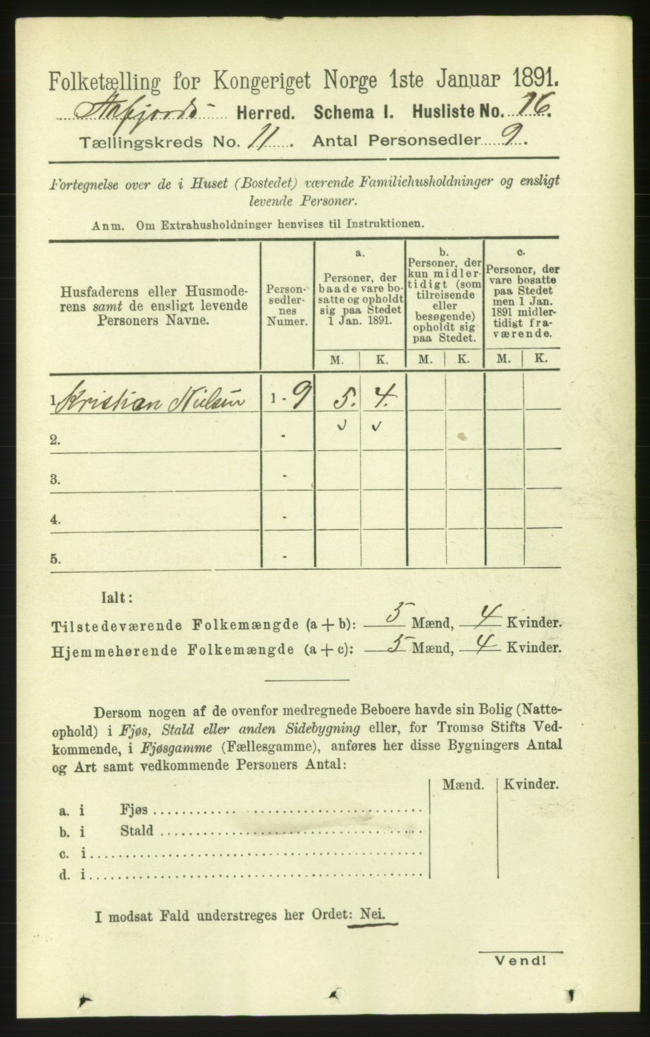 RA, 1891 census for 1630 Åfjord, 1891, p. 3263