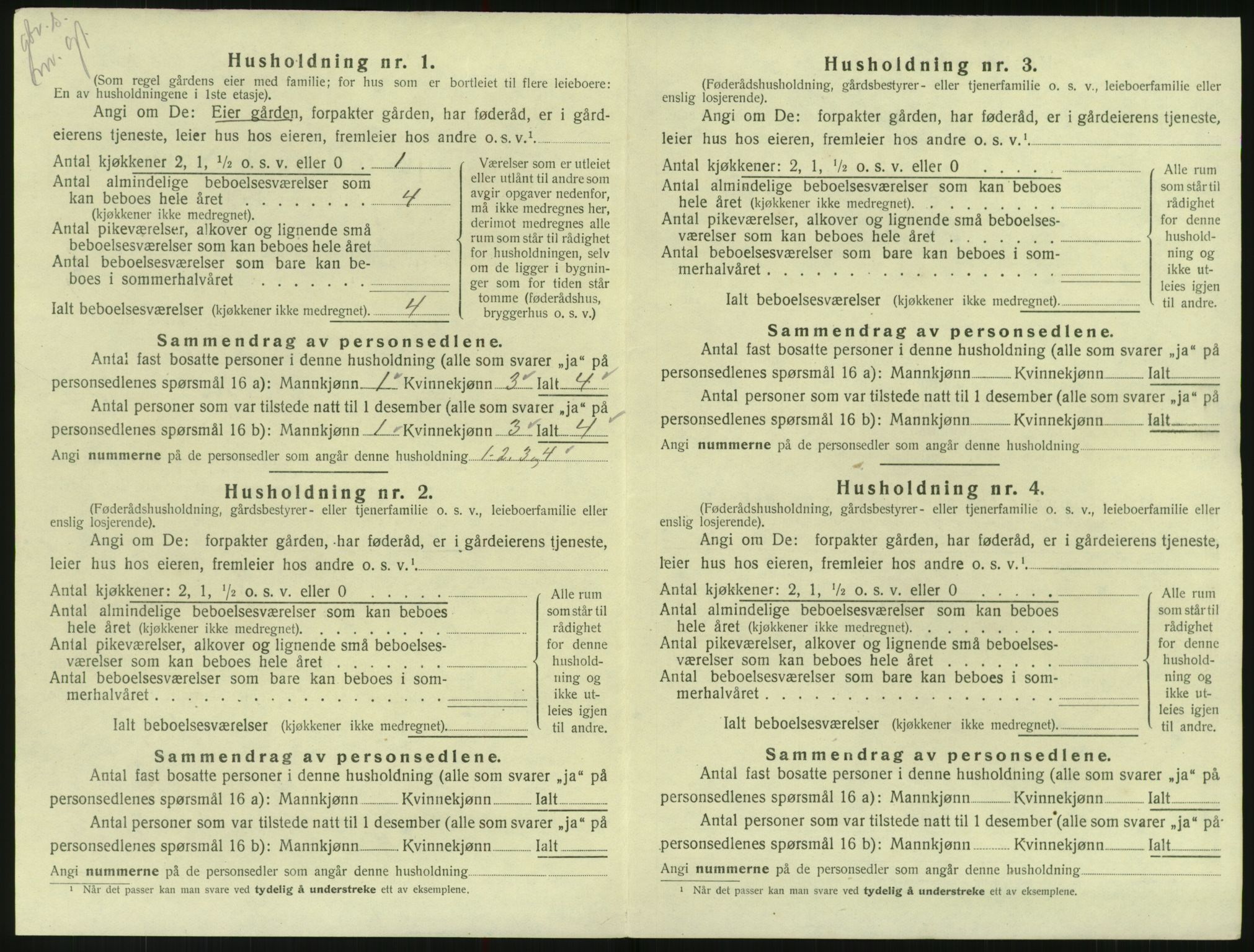 SAK, 1920 census for Randesund, 1920, p. 37