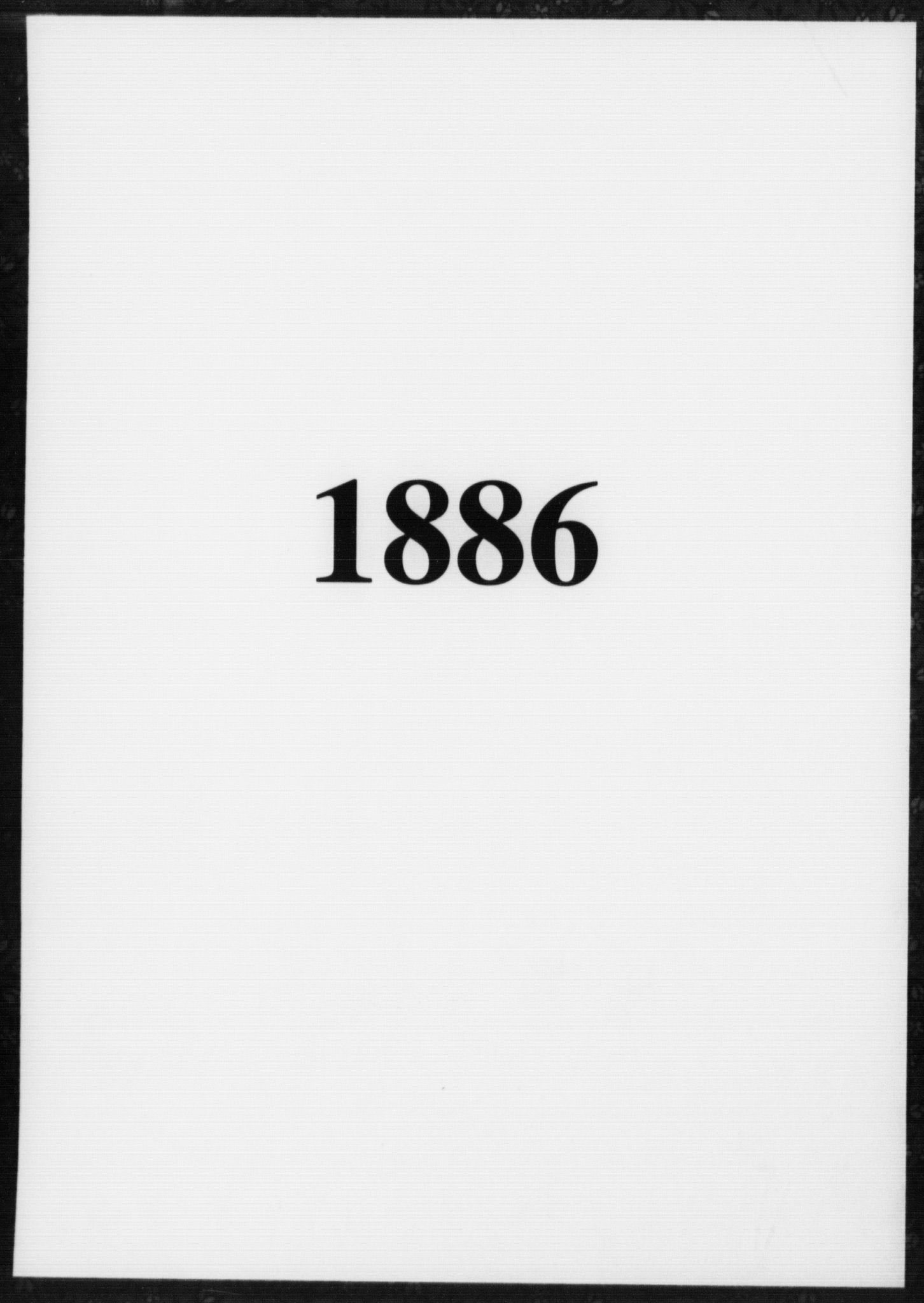 Fattigvesenet, OBA/A-20045/Fb/L0006: Hjemstavnsregister, 1886, p. 1