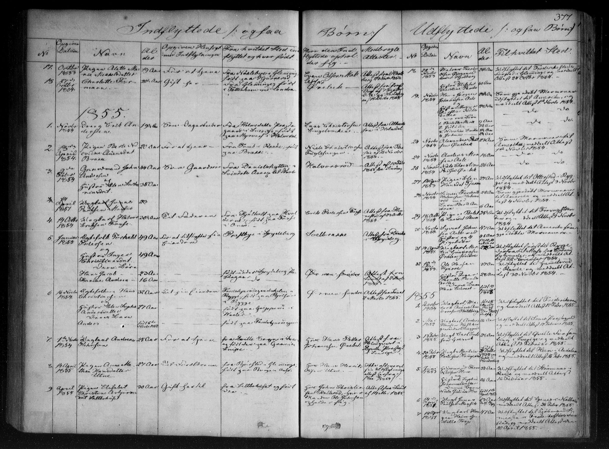 Onsøy prestekontor Kirkebøker, SAO/A-10914/F/Fa/L0003: Parish register (official) no. I 3, 1841-1860, p. 377