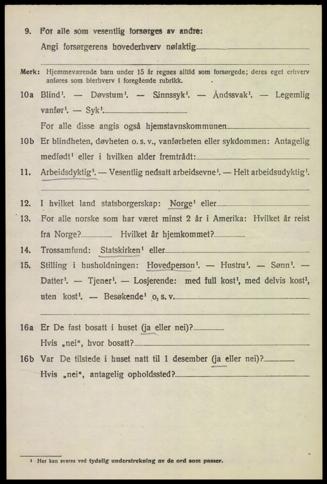 SAH, 1920 census for Sør-Fron, 1920, p. 2730