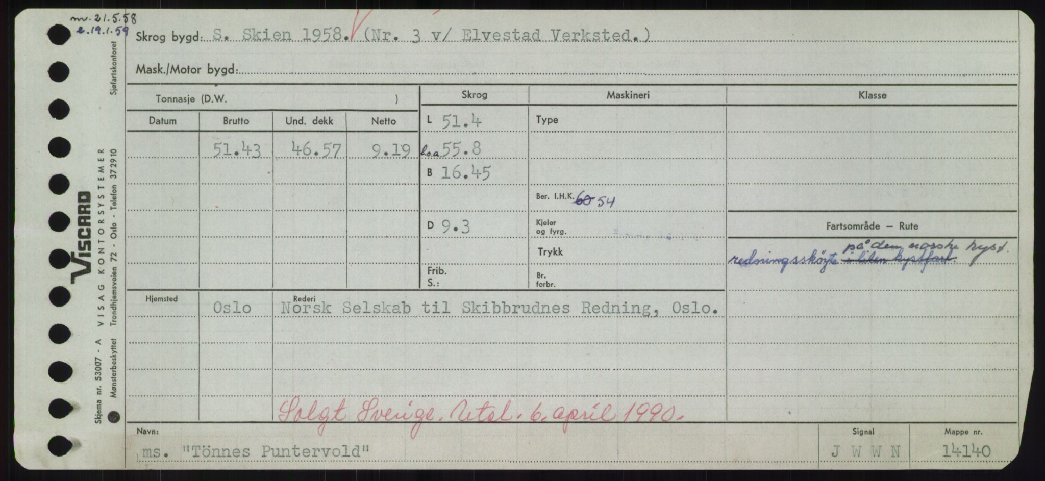 Sjøfartsdirektoratet med forløpere, Skipsmålingen, RA/S-1627/H/Hd/L0039: Fartøy, Ti-Tø, p. 913