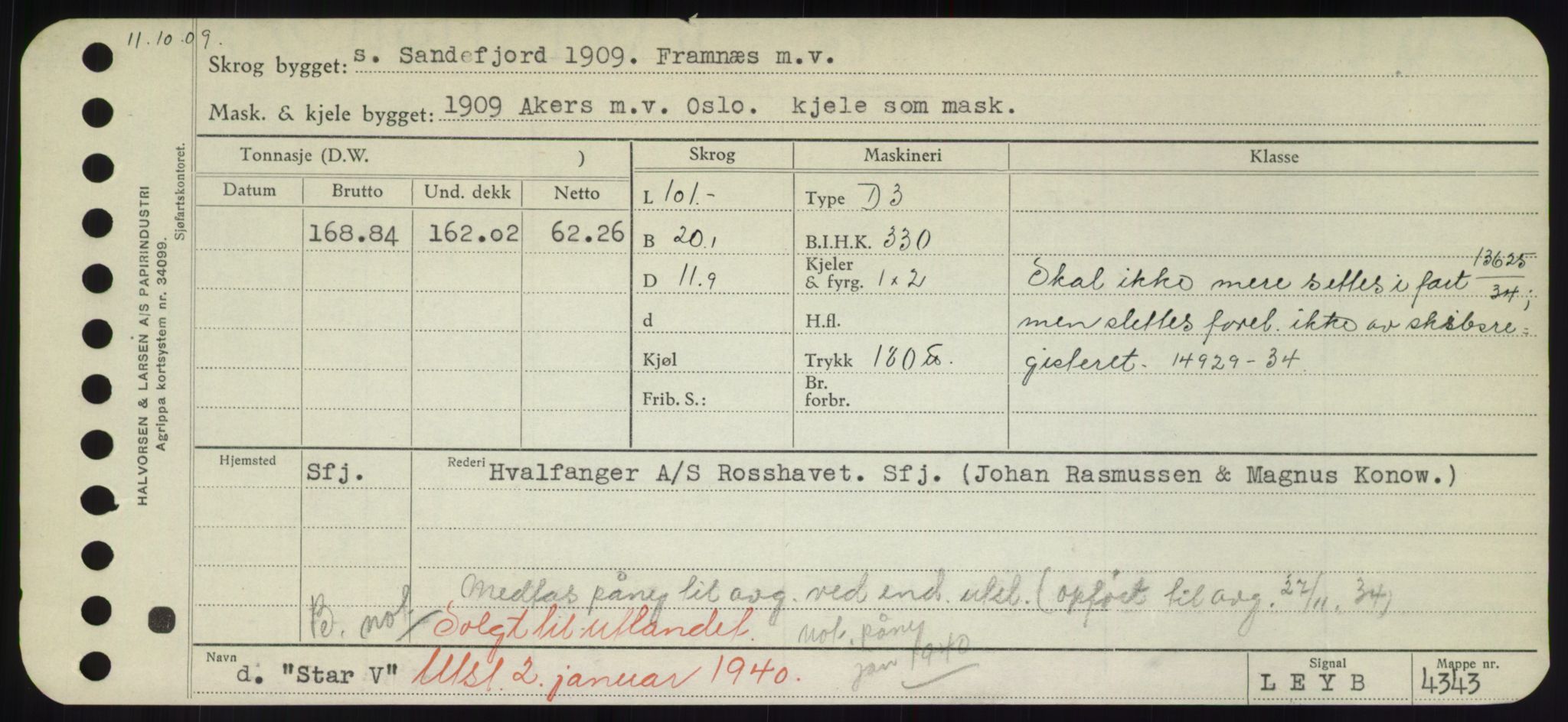 Sjøfartsdirektoratet med forløpere, Skipsmålingen, RA/S-1627/H/Hd/L0036: Fartøy, St, p. 97