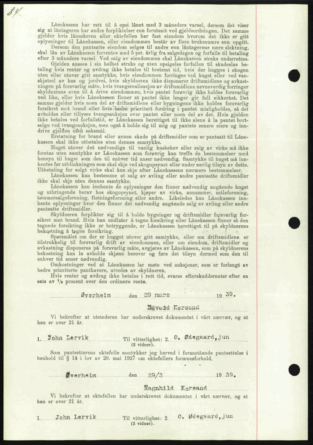 Nordmøre sorenskriveri, AV/SAT-A-4132/1/2/2Ca: Mortgage book no. B85, 1939-1939, Diary no: : 880/1939