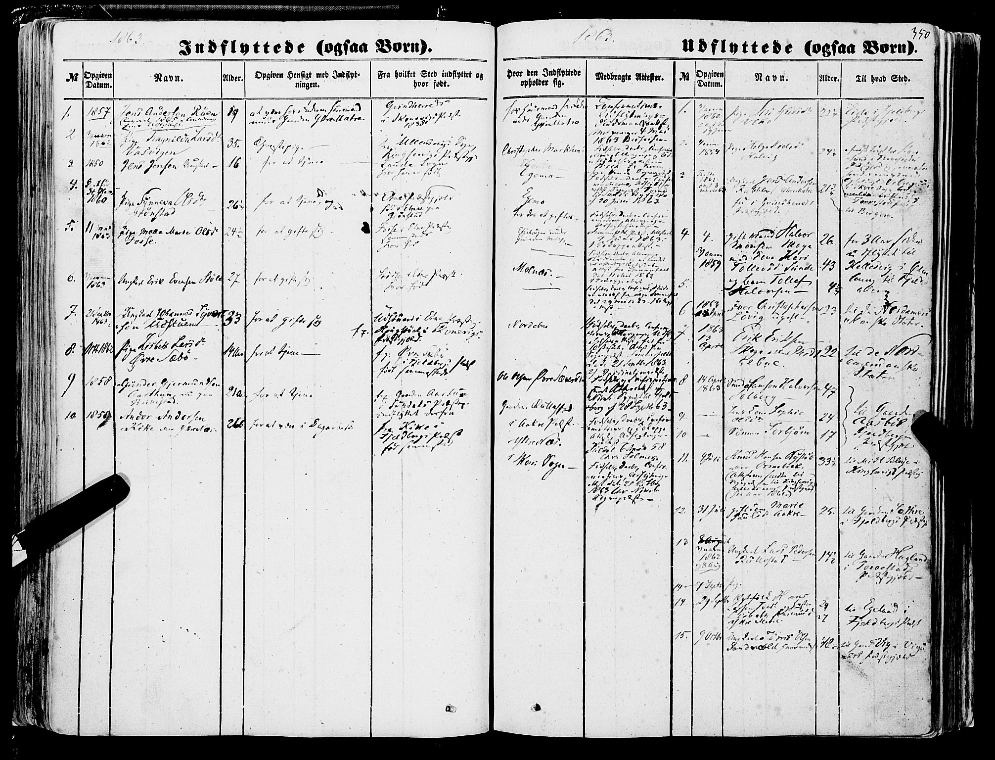 Skånevik sokneprestembete, SAB/A-77801/H/Haa: Parish register (official) no. A 5II, 1848-1869, p. 350