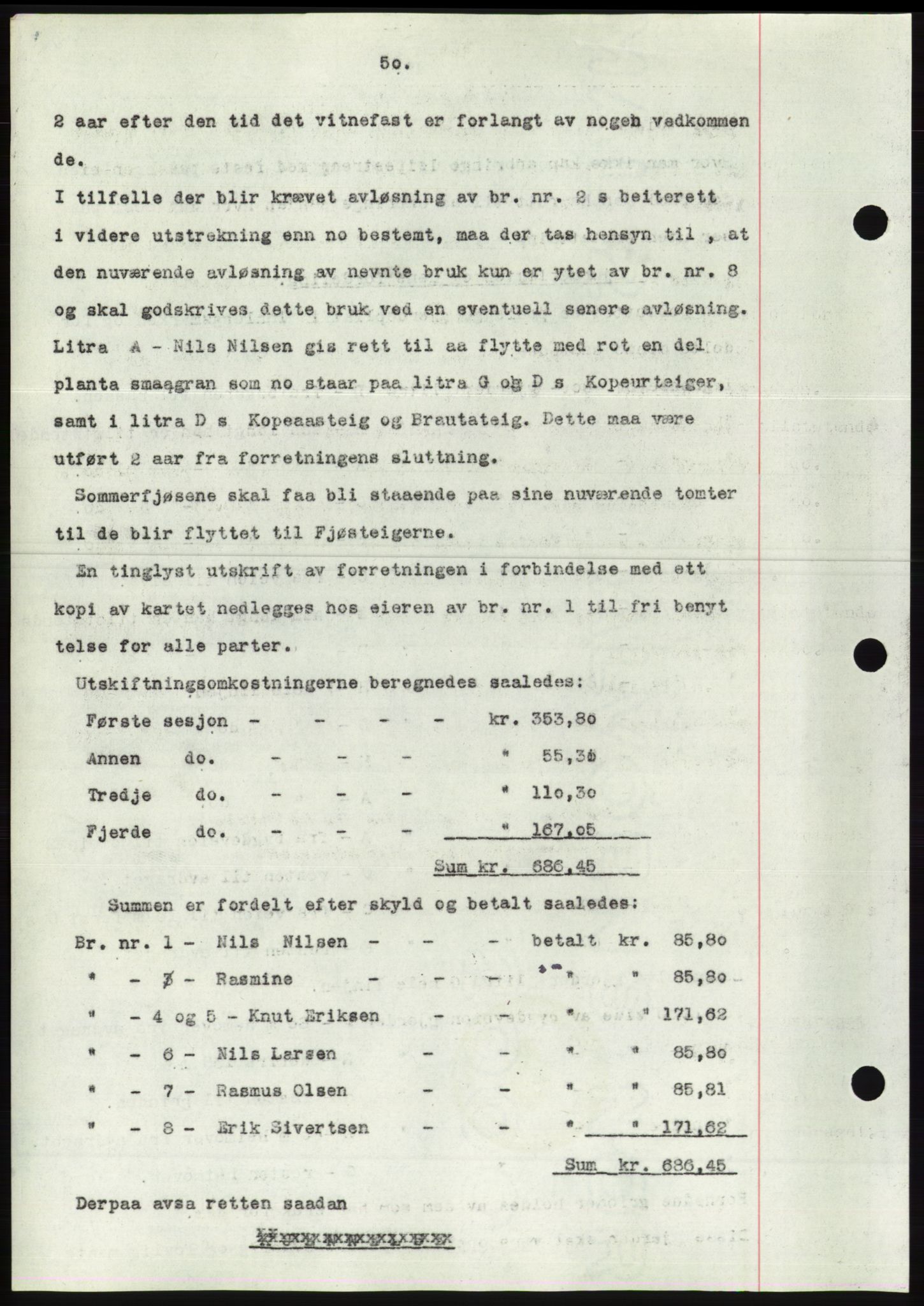 Søre Sunnmøre sorenskriveri, AV/SAT-A-4122/1/2/2C/L0070: Mortgage book no. 64, 1940-1941, Diary no: : 42/1941