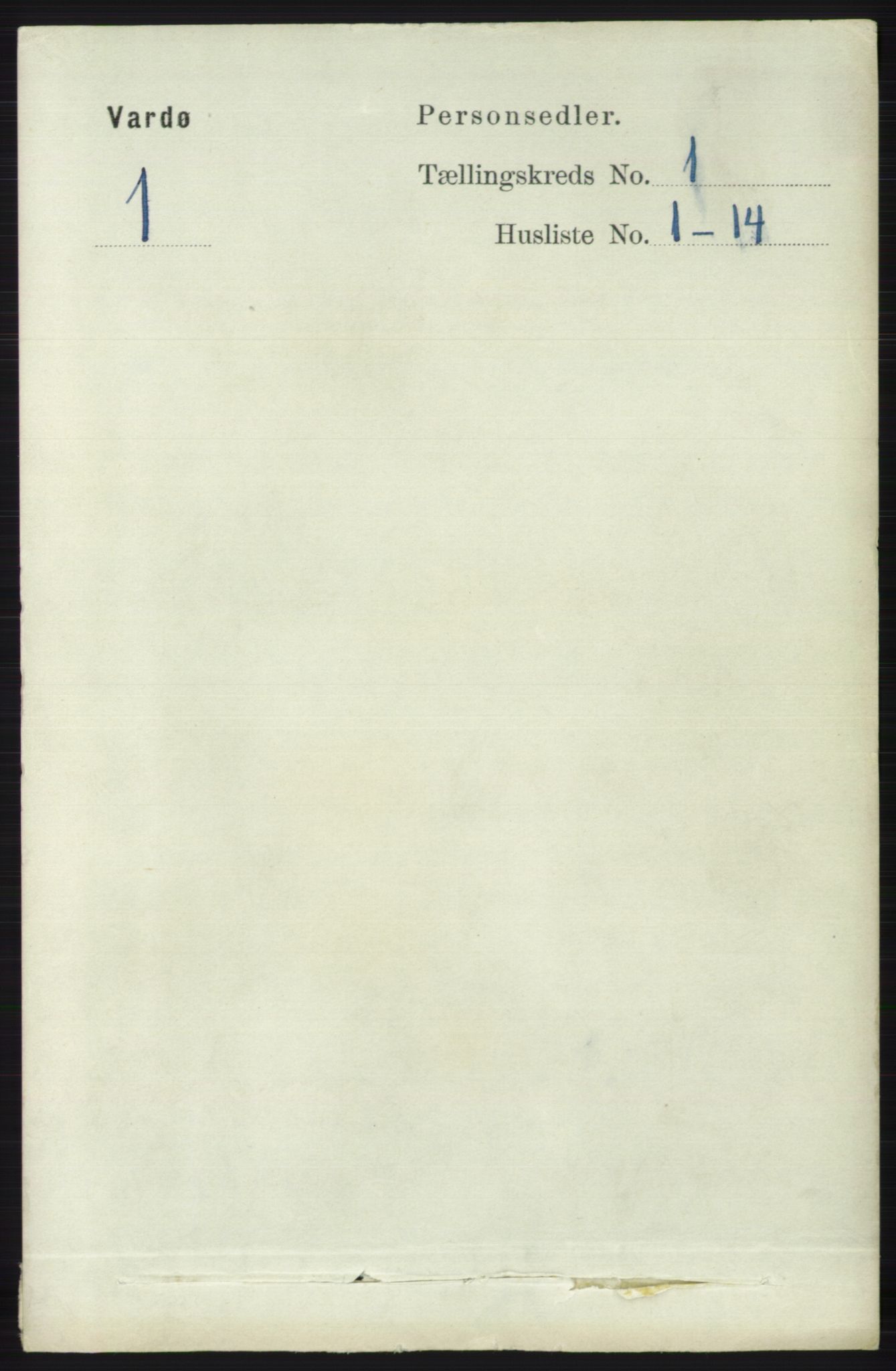 RA, 1891 census for 2002 Vardø, 1891, p. 168